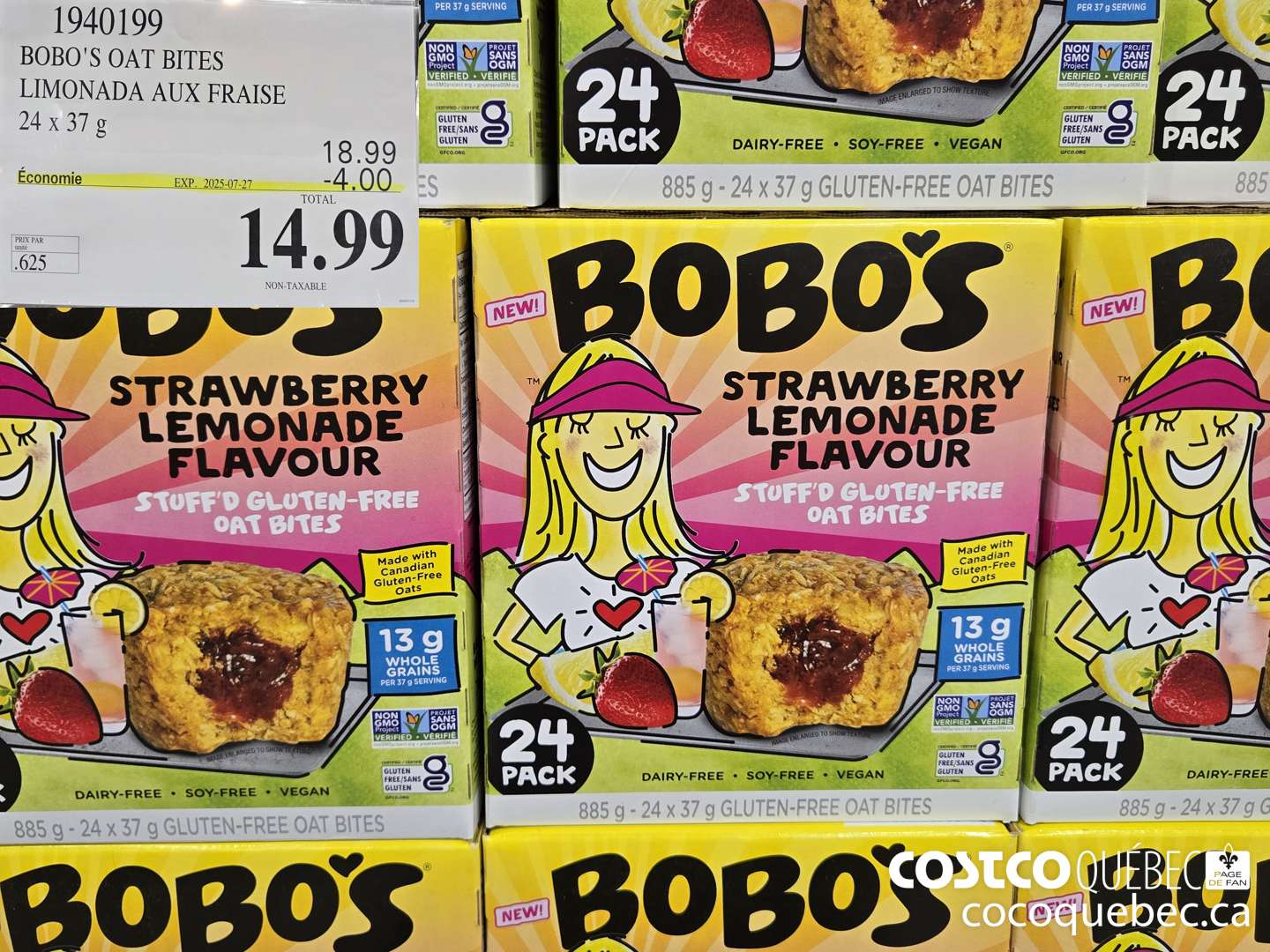1940199 BOBO'S OAT BITES LIMONADA AUX FRAISE  ($4.00 INSTANT SAVINGS EXPIRES ON 2025-07-27) $14.99