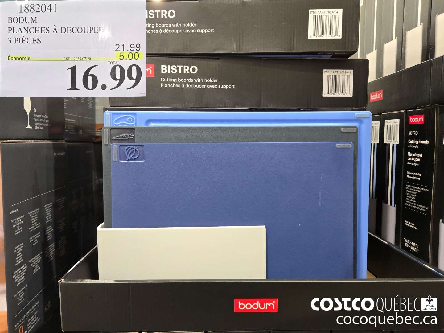 1882041 BODUM PLANCHES A DECOUPER  $21.99