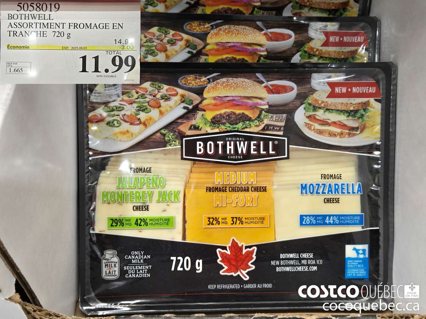 5058019 BOTHWELL ASSORTIMENT FROMAGE EN  ($3.00 INSTANT SAVINGS EXPIRES ON 2025-08-03) $11.99