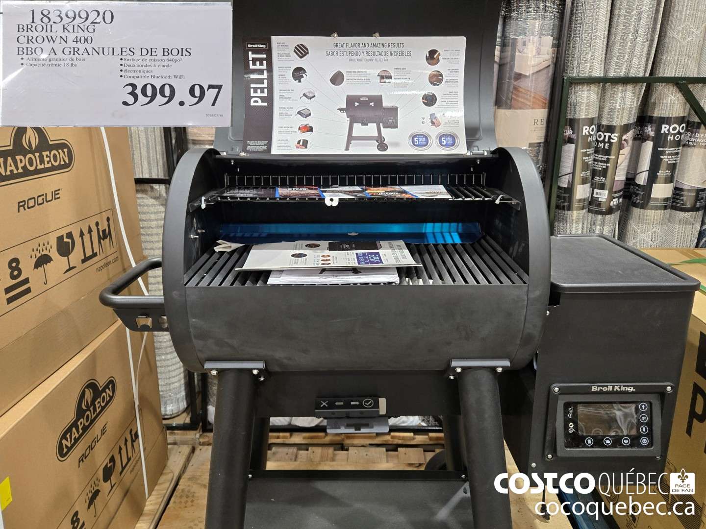 839920 BROIL KING CROWN 400 BBQ A GRANULES DE BOIS  $399.97