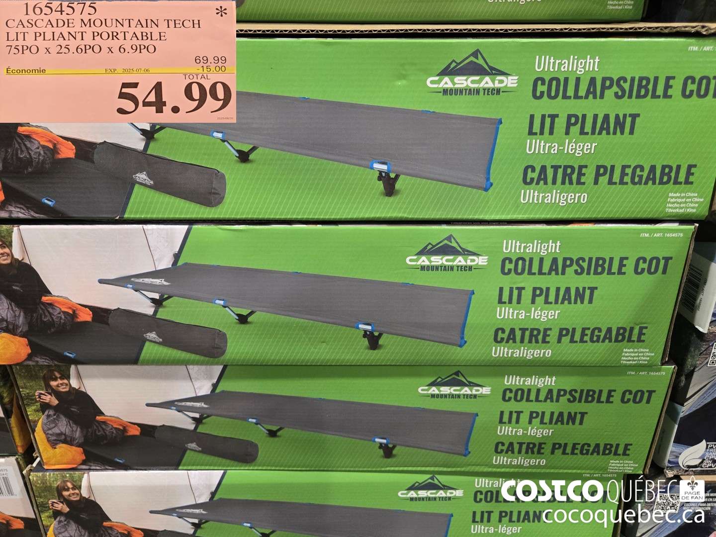 1654575 CASCADE MOUNTAIN TECH LIT PLIANT PORTABLE  ($15.00 INSTANT SAVINGS EXPIRES ON 2025-07-06) $54.99