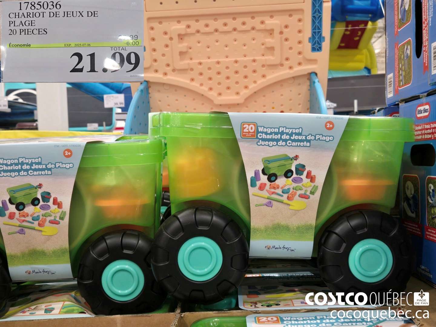 1785036 CHARIOT DE JEUX DE PLAGE  ($6.00 INSTANT SAVINGS EXPIRES ON 2025-07-06) $21.99