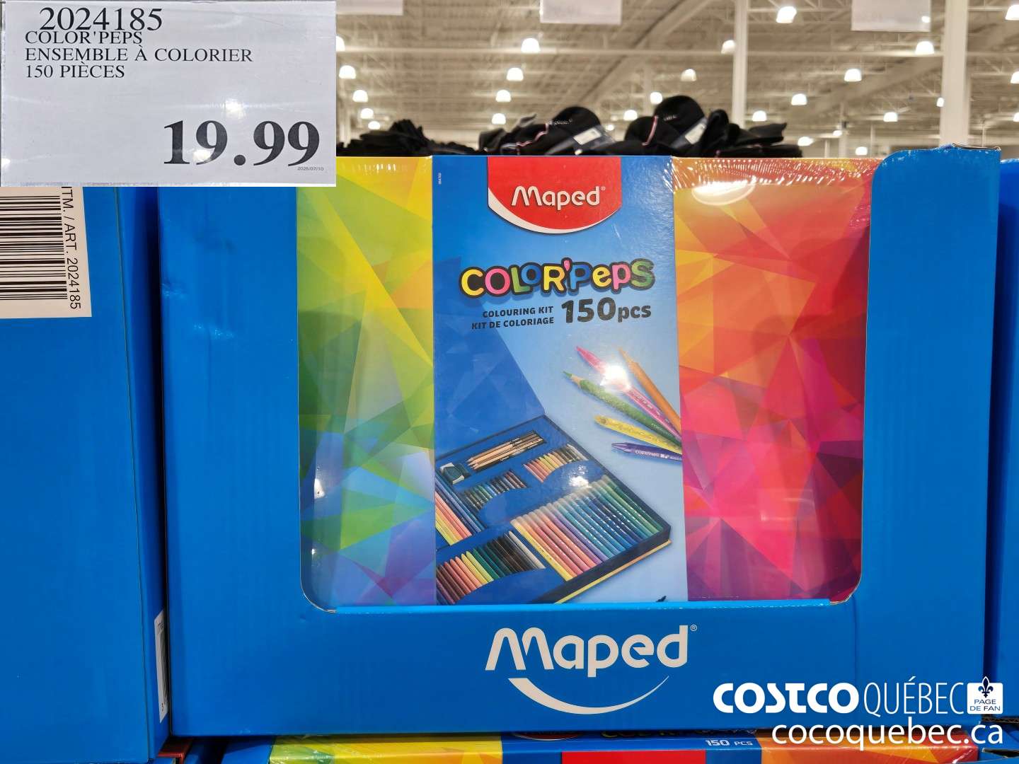 2024185 COLOR PEPS ENSEMBLE A COLORIER 150 PIECES  $19.99