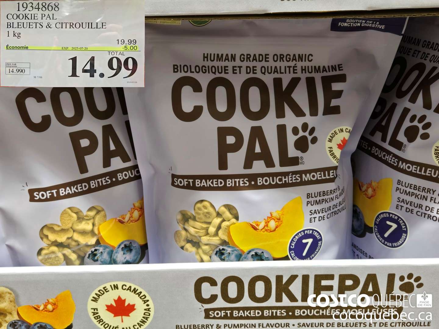 1934868 COOKIE PAL BLEUETS & CITROUILLE  ($5.00 INSTANT SAVINGS EXPIRES ON 2025-07-20) $14.99