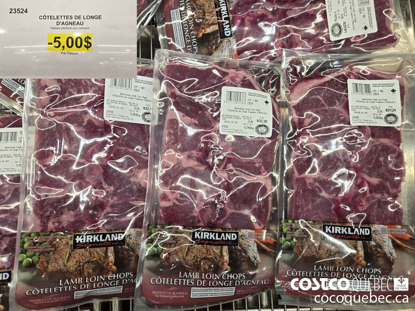 23524 COTELETTES DE LONGE D'AGNEAU  ($5.00 INSTANT SAVINGS)