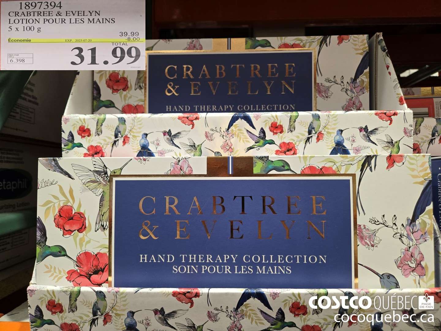 1897394 CRABTREE & EVELYN LOTION POUR LES MAINS  ($8.00 INSTANT SAVINGS EXPIRES ON 2025-07-20) $31.99