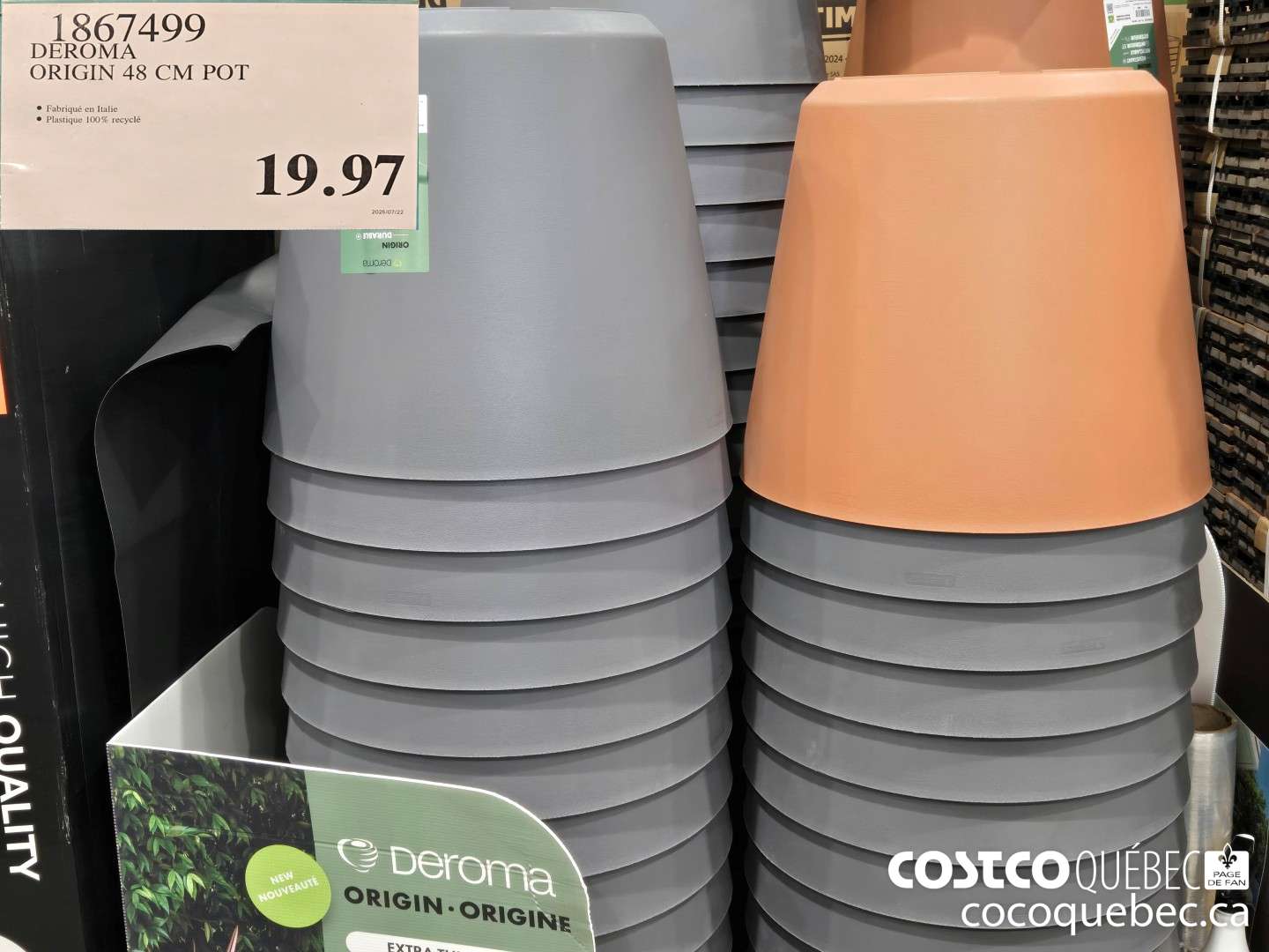 1867499 DEROMA ORIGIN 48 CM POT  $19.97