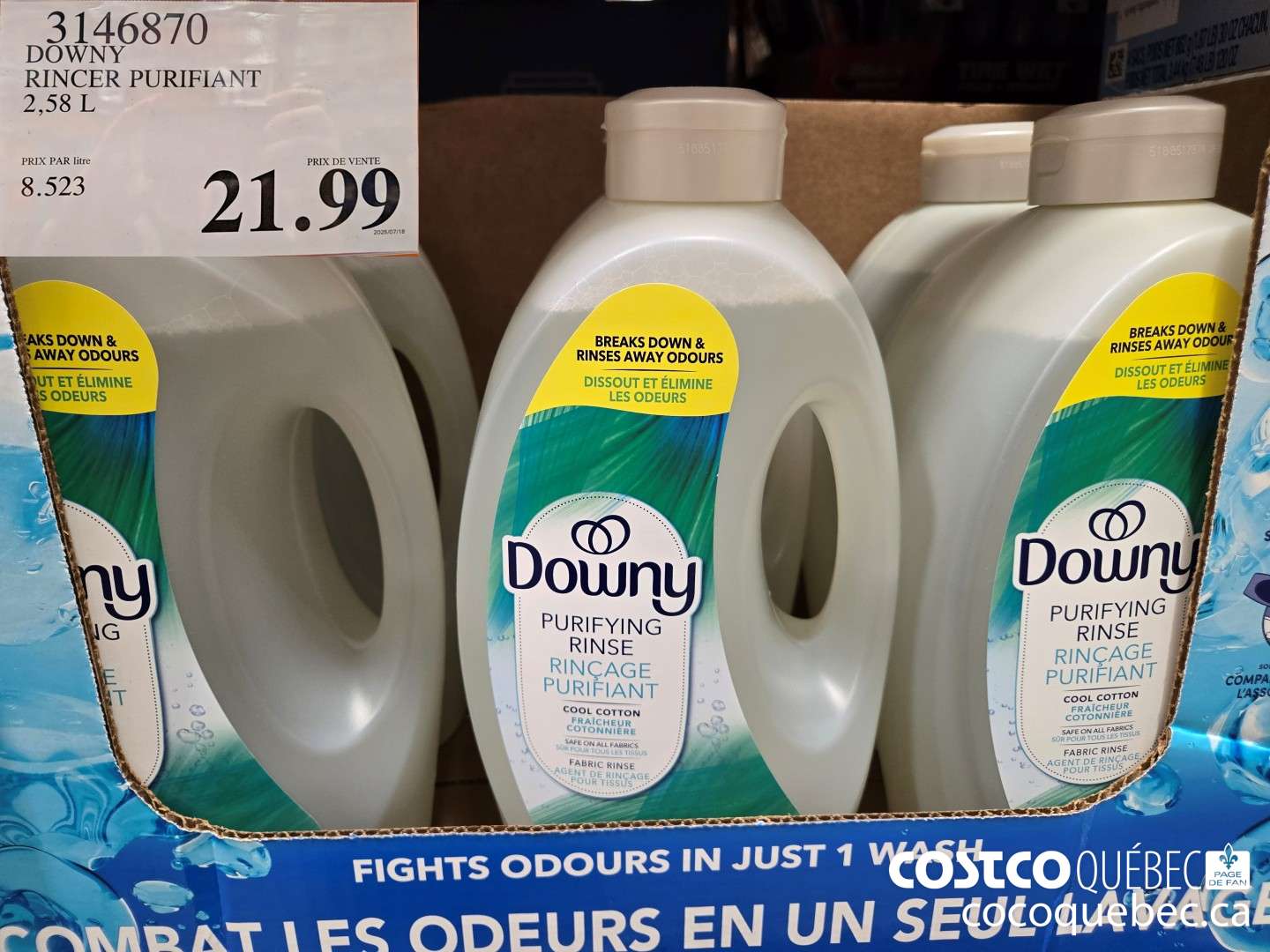 3146870 DOWNY RINCER PURIFIANT  $21.99