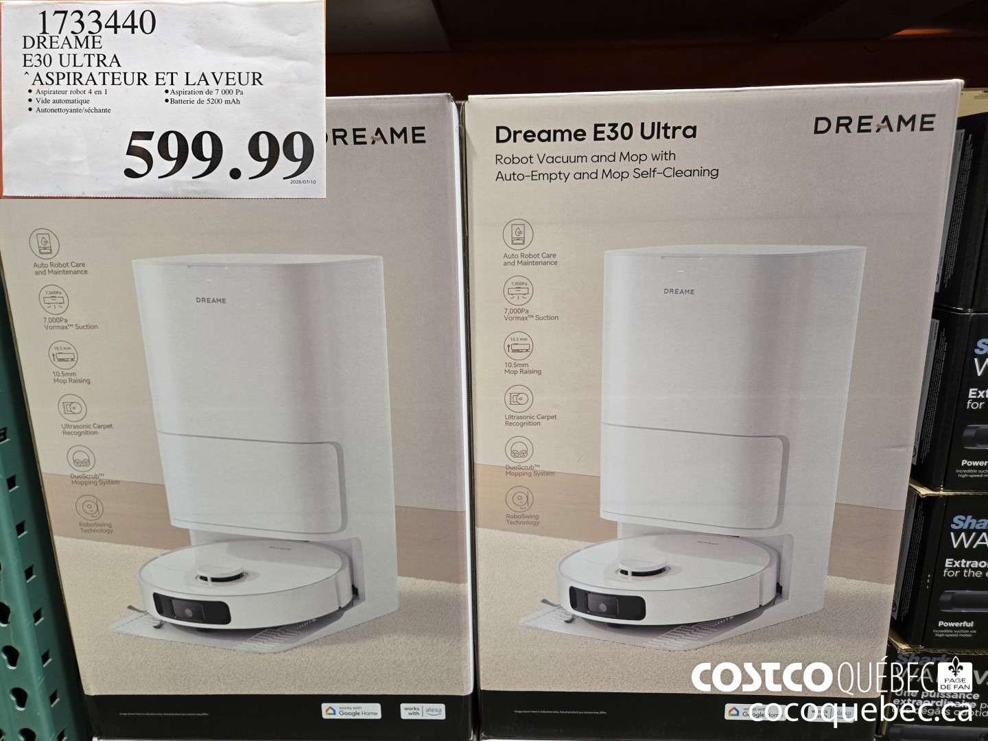 1733440 DREAME E30 ULTRA ASPIRATEUR ET LAVEUR  $599.99