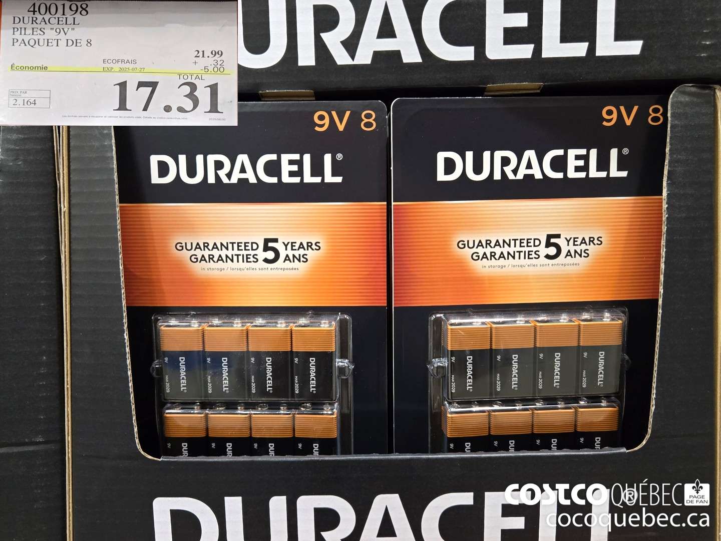 400198 DURACELL PILES 