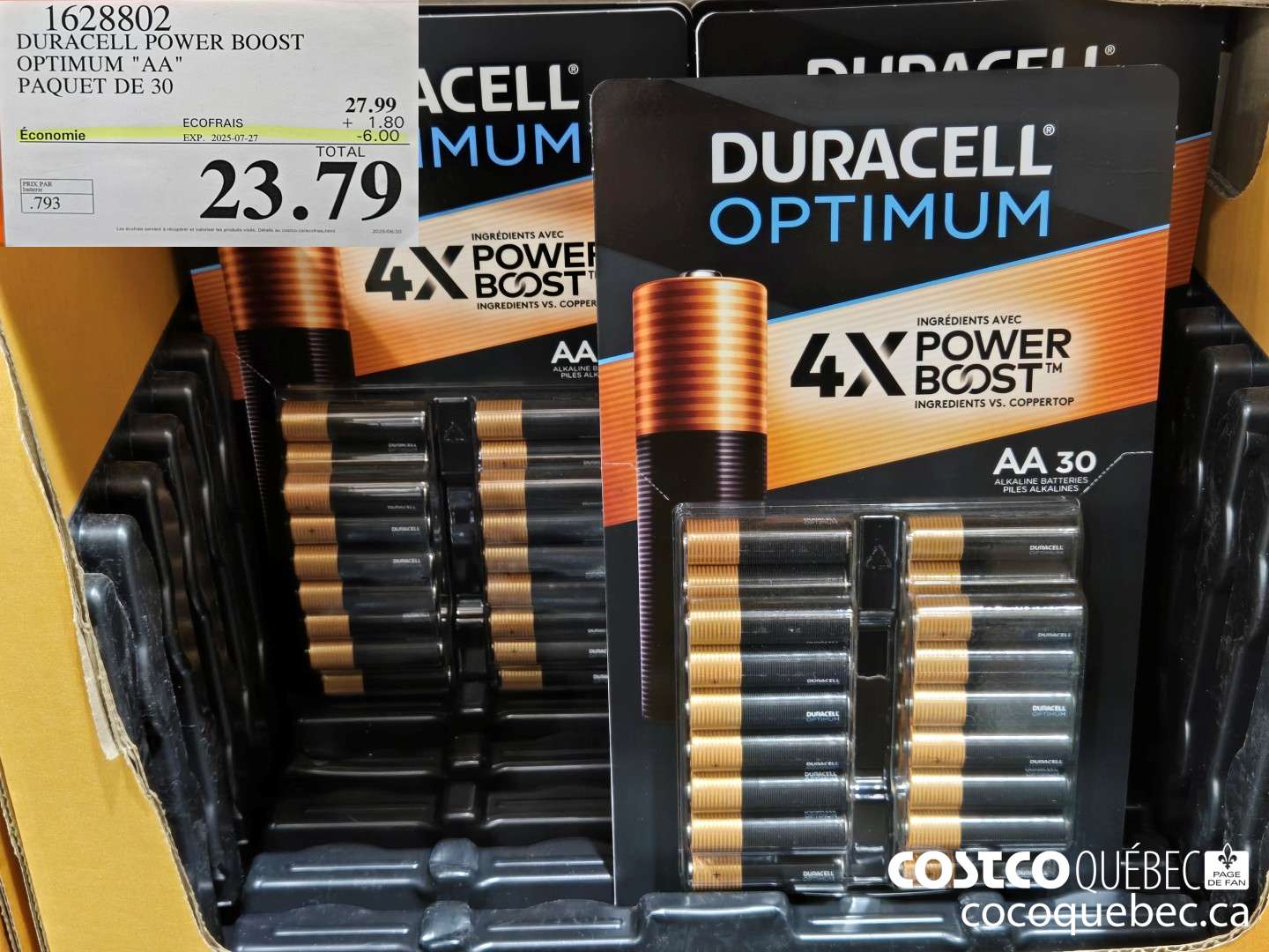 1628802 DURACELL POWER BOOST OPTIMUM 