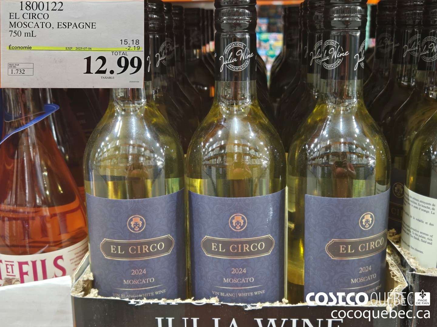 1800122 EL CIRCO MOSCATO, ESPAGNE  ($2.19 INSTANT SAVINGS EXPIRES ON 2025-07-06) $12.99