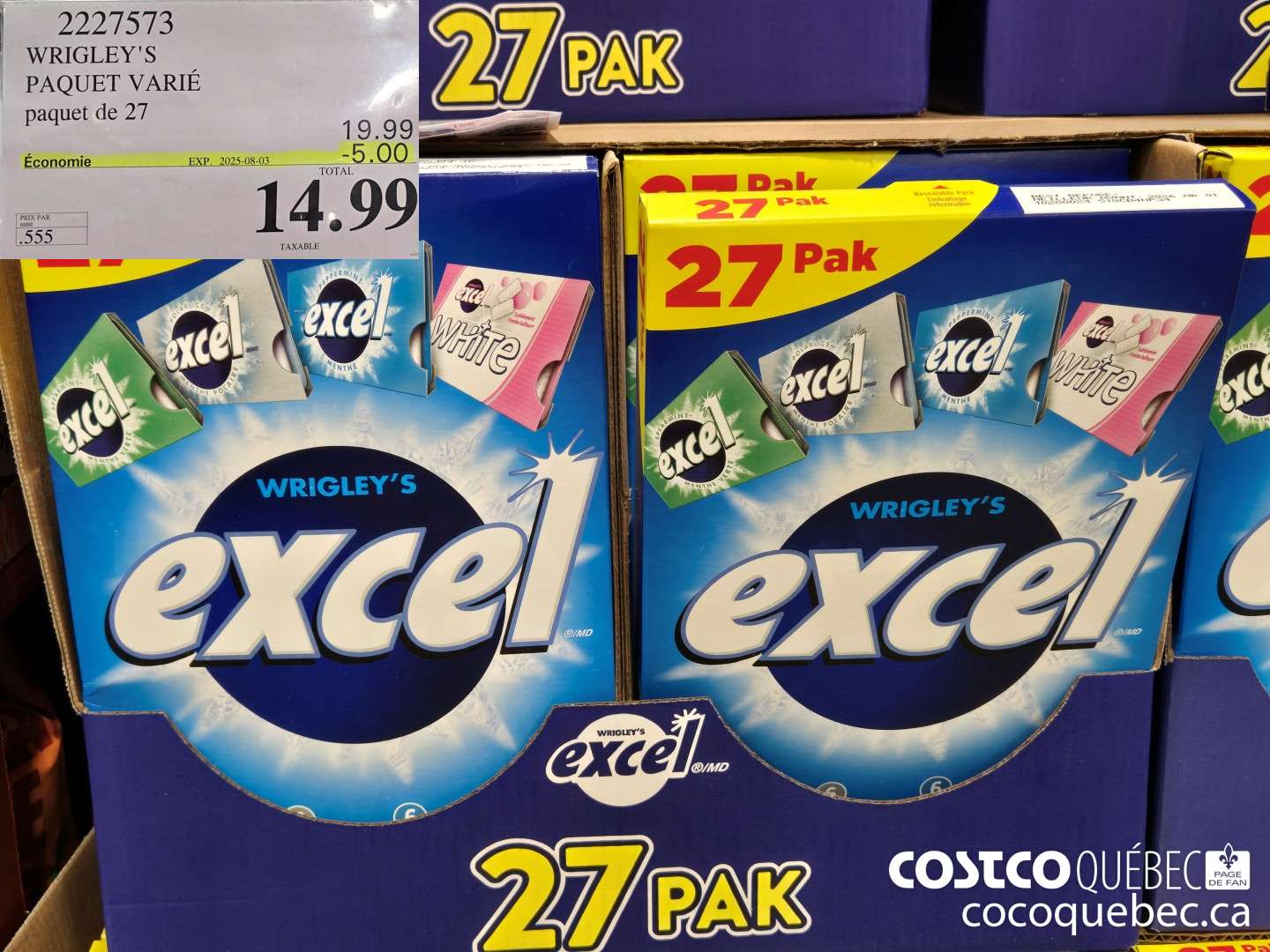 2227573 EXCEL PAQUET VARIE PAQUET DE 27  ($5.00 INSTANT SAVINGS EXPIRES ON 2025-08-03) $14.99