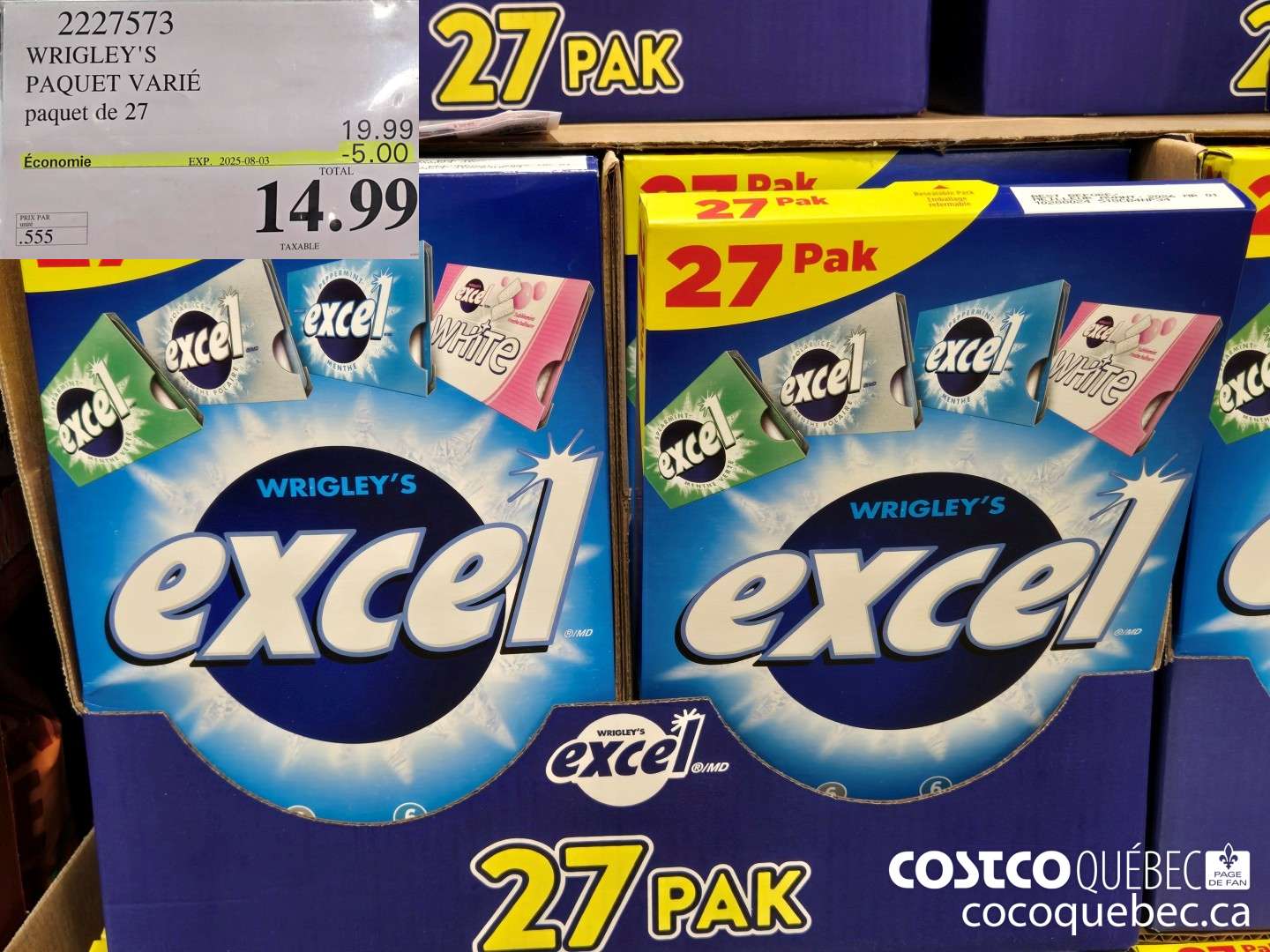 2227573 EXCEL PAQUET VARIE PAQUET DE 27  ($5.00 INSTANT SAVINGS EXPIRES ON 2025-08-03) $14.99