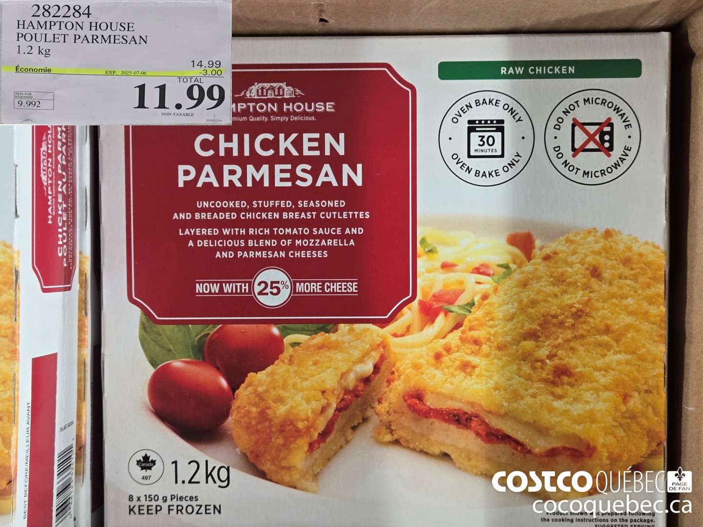 282284 HAMPTON HOUSE POULET PARMESAN  ($3.00 INSTANT SAVINGS EXPIRES ON 2025-07-06) $11.99