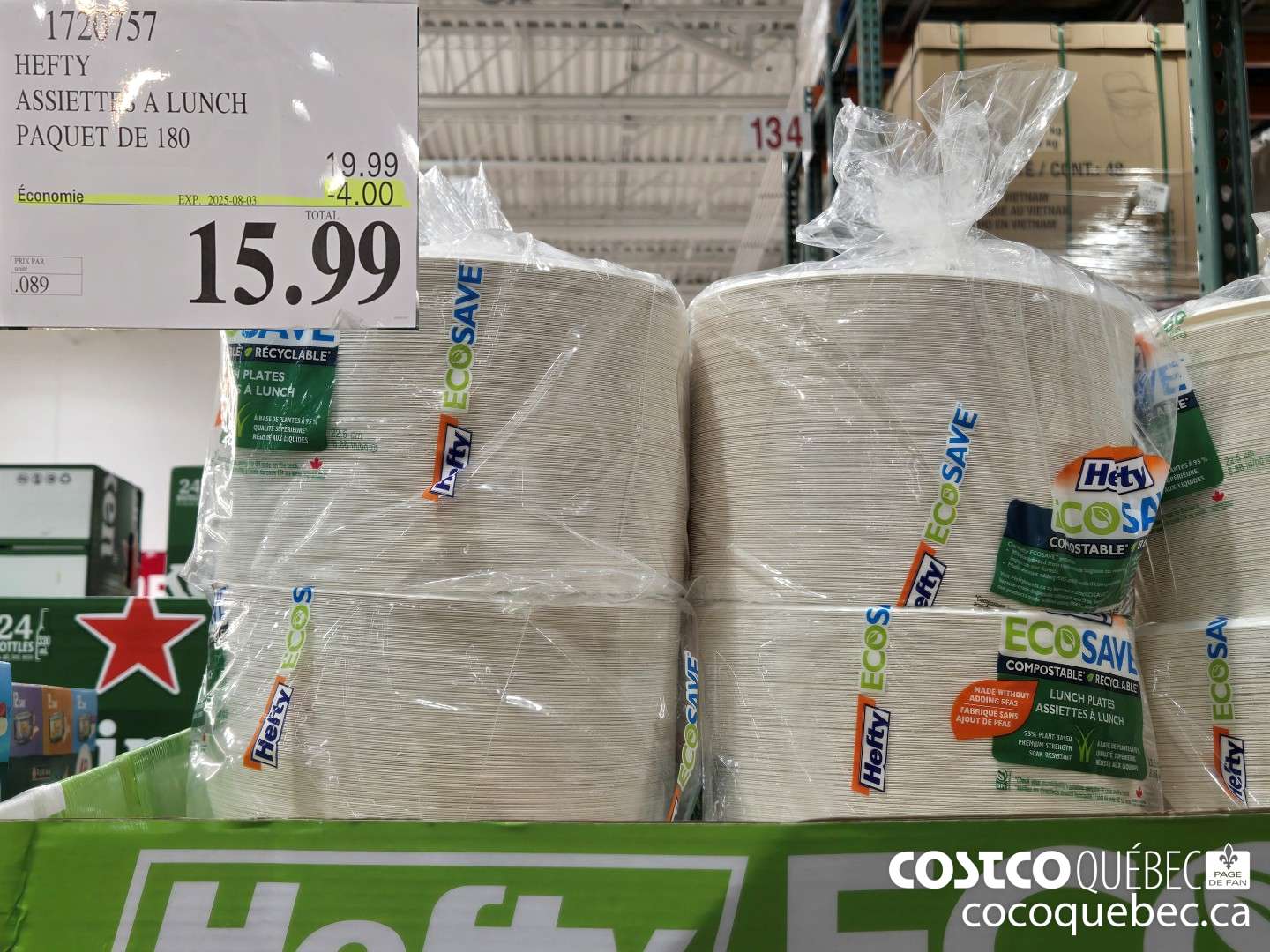 1720757 HEFTY ASSIETTES A LUNCH PAQUET DE 180 4.00 OFF  (EXPIRES ON 2025-08-03) $15.99