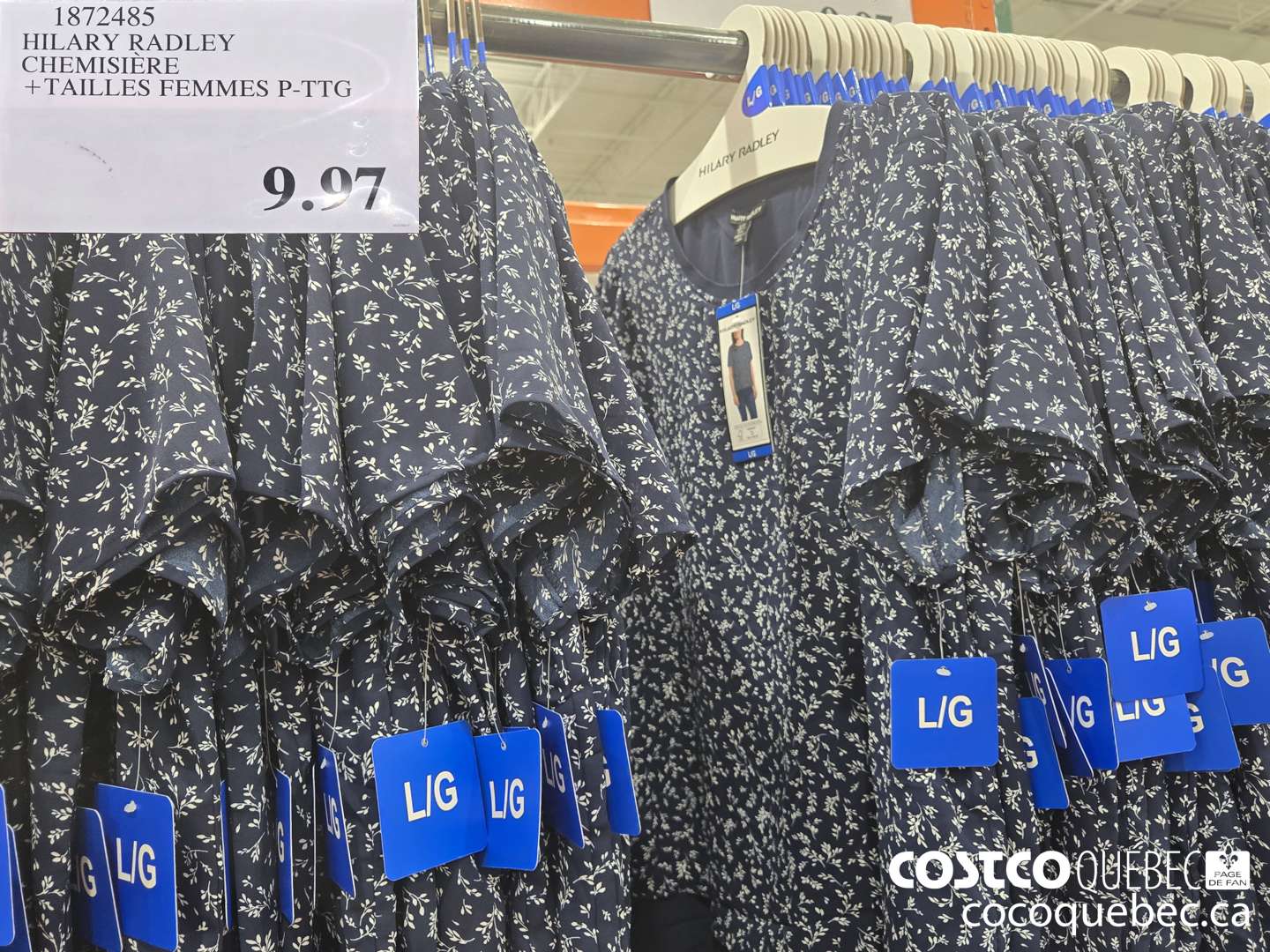 1872485 HILARY RADLEY CHEMISIERE  $9.97