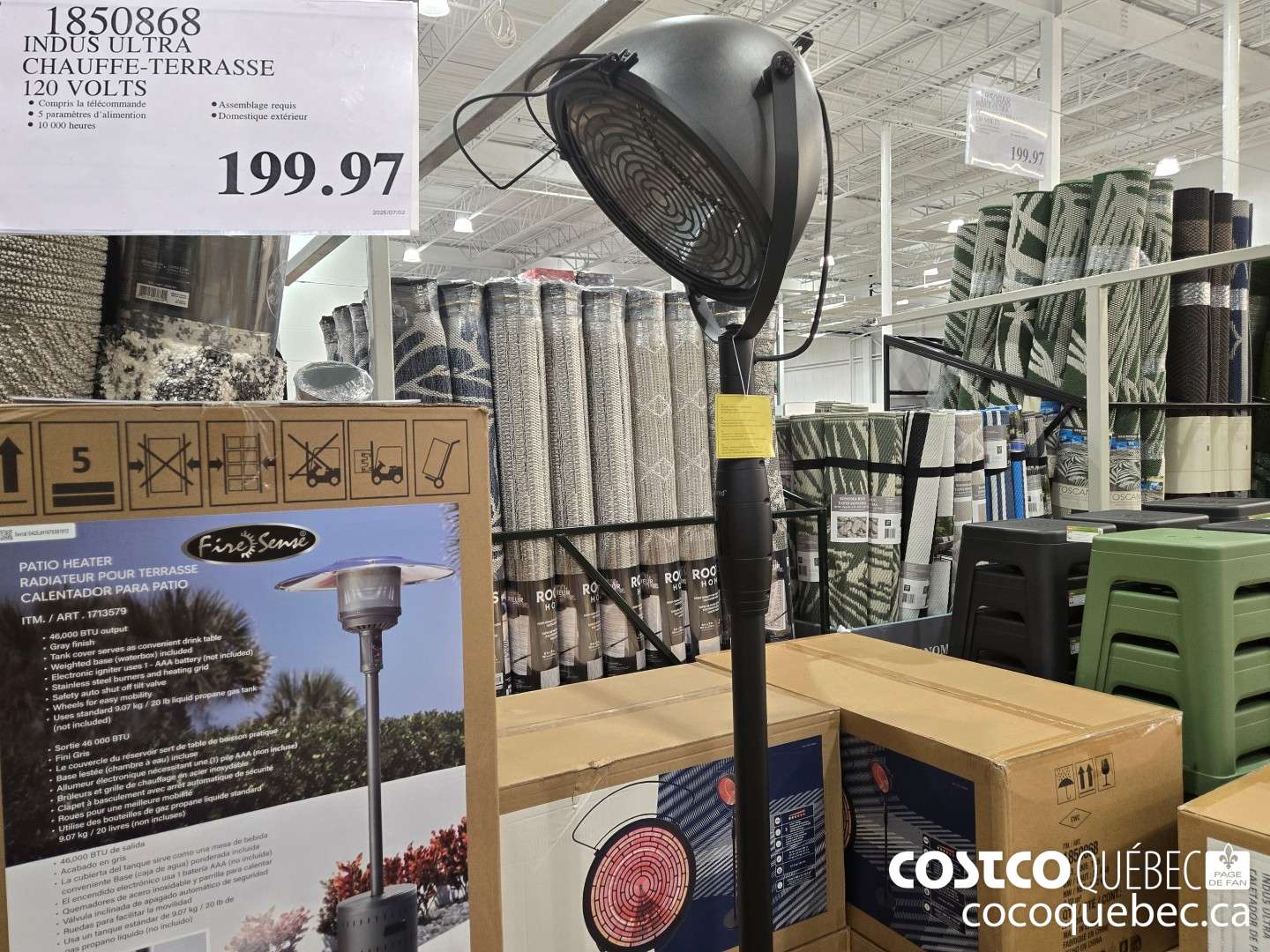 1850868 INDUS ULTRA CHAUFFE-TERRASSE  $199.97