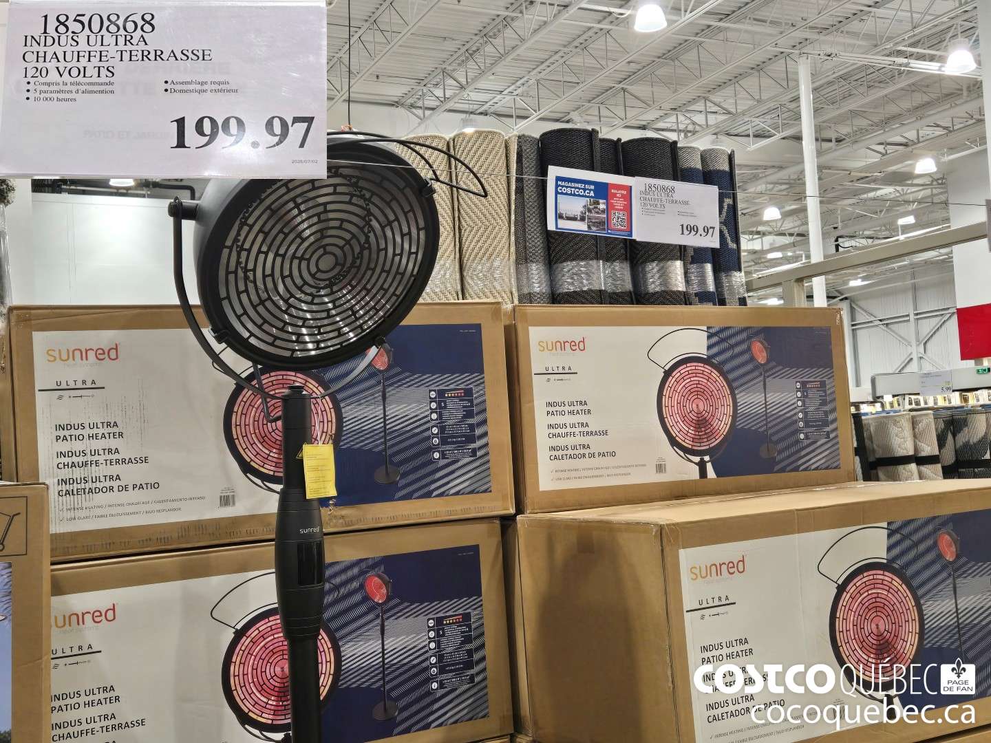 1850868 INDUS ULTRA CHAUFFE-TERRASSE  $199.97