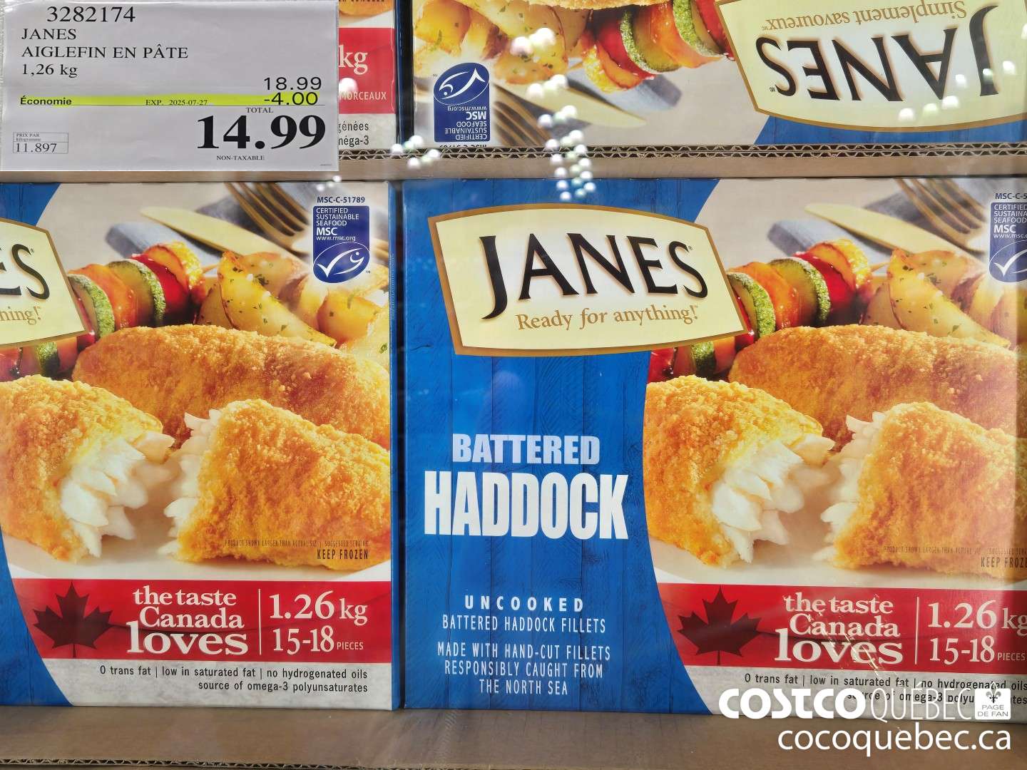 3282174 JANES AIGLEFIN EN PATE 1,26 ke  ($4.00 INSTANT SAVINGS EXPIRES ON 2025-07-27) $14.99