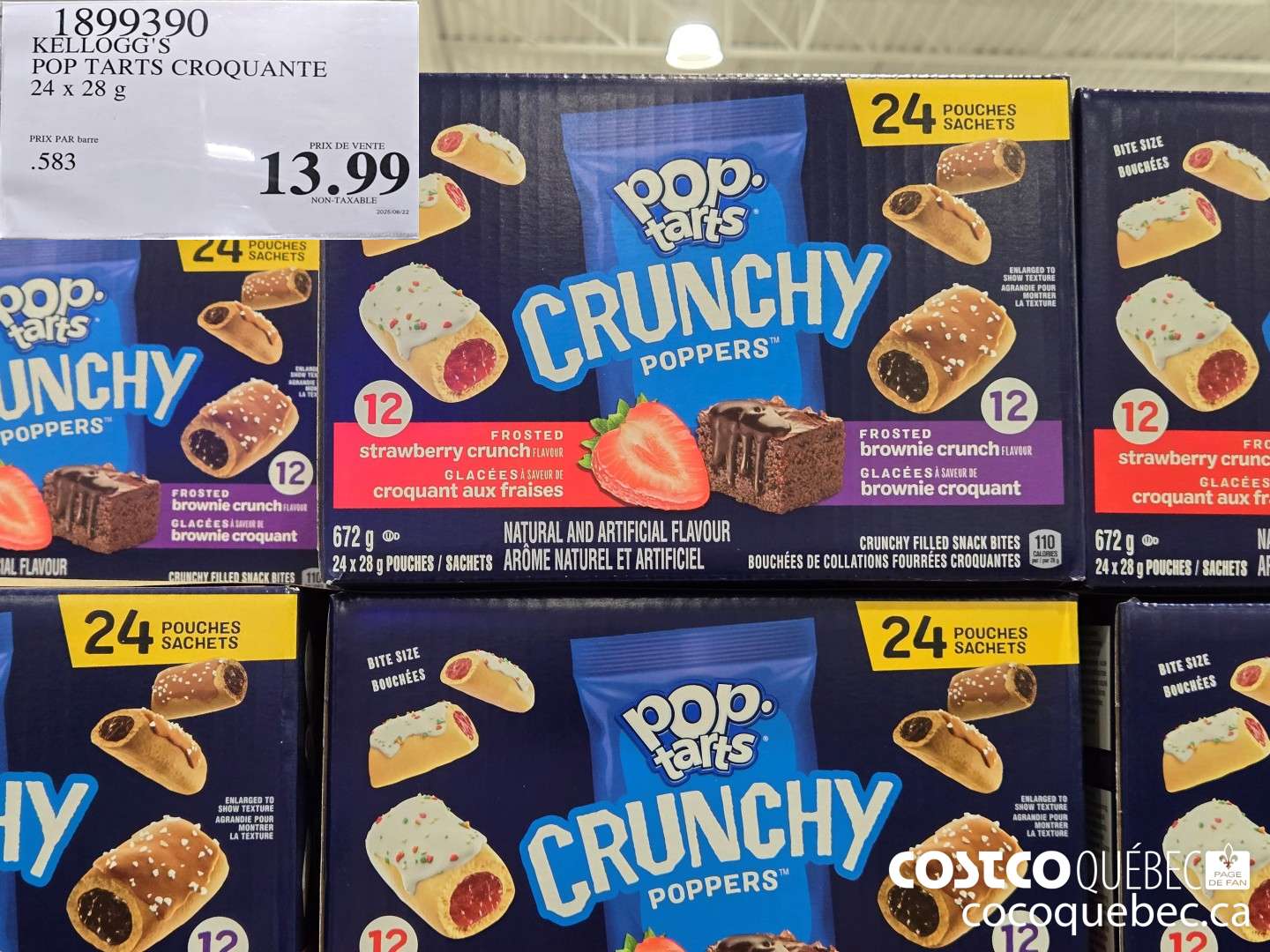1899390 KELLOGG'S POP TARTS CROQUANTE 24x28 g  $13.99
