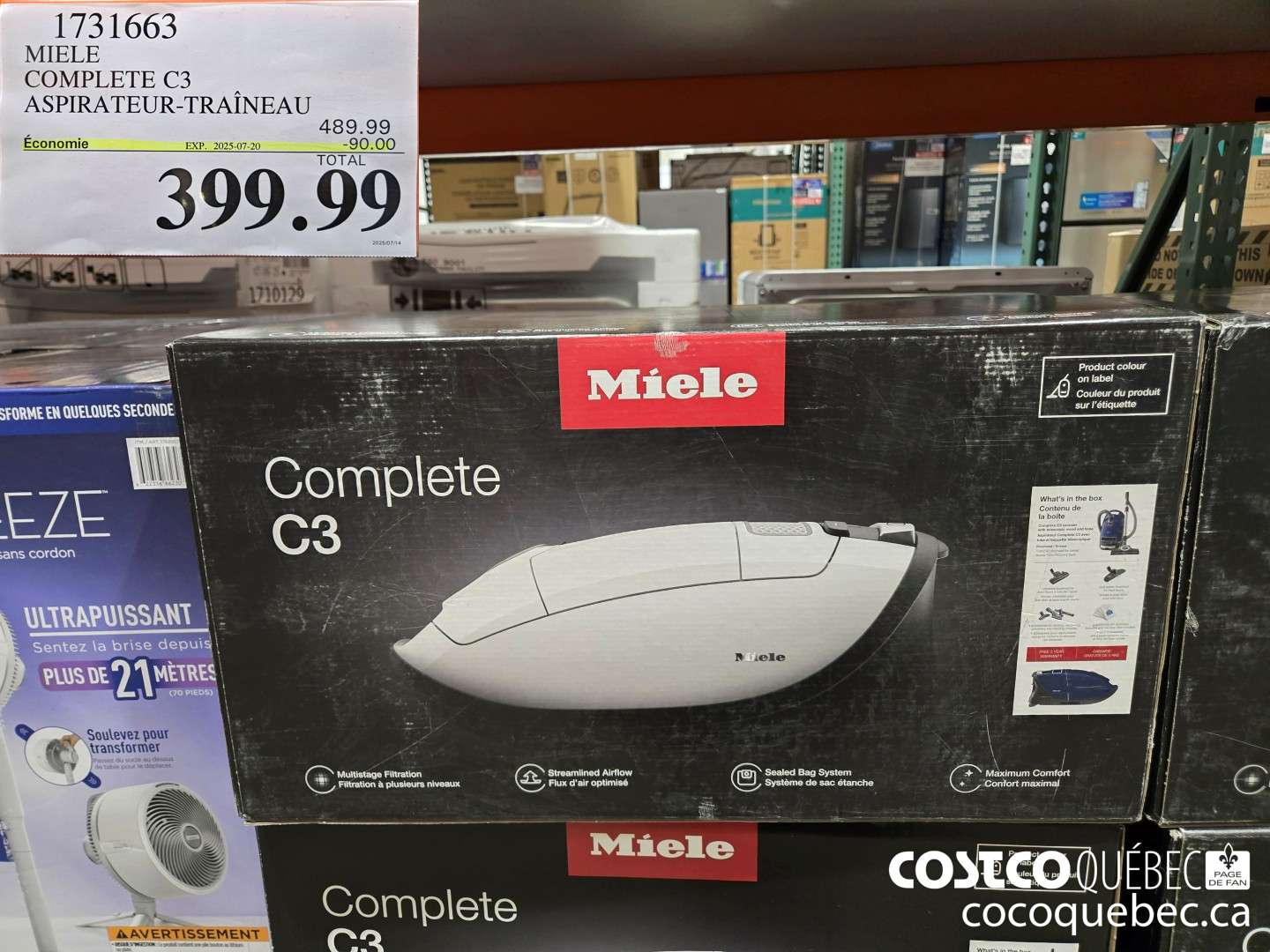 1731663 MIELE COMPLETEC3 ASPIRATEUR-TRAINEAU  ($90.00 INSTANT SAVINGS EXPIRES ON 2025-07-20) $399.99