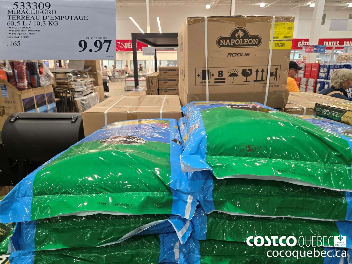 5333309 MIRACLE-GRO TERREAU D'EMPOTAGE 60,5 L/ 10,3 KG  $9.97