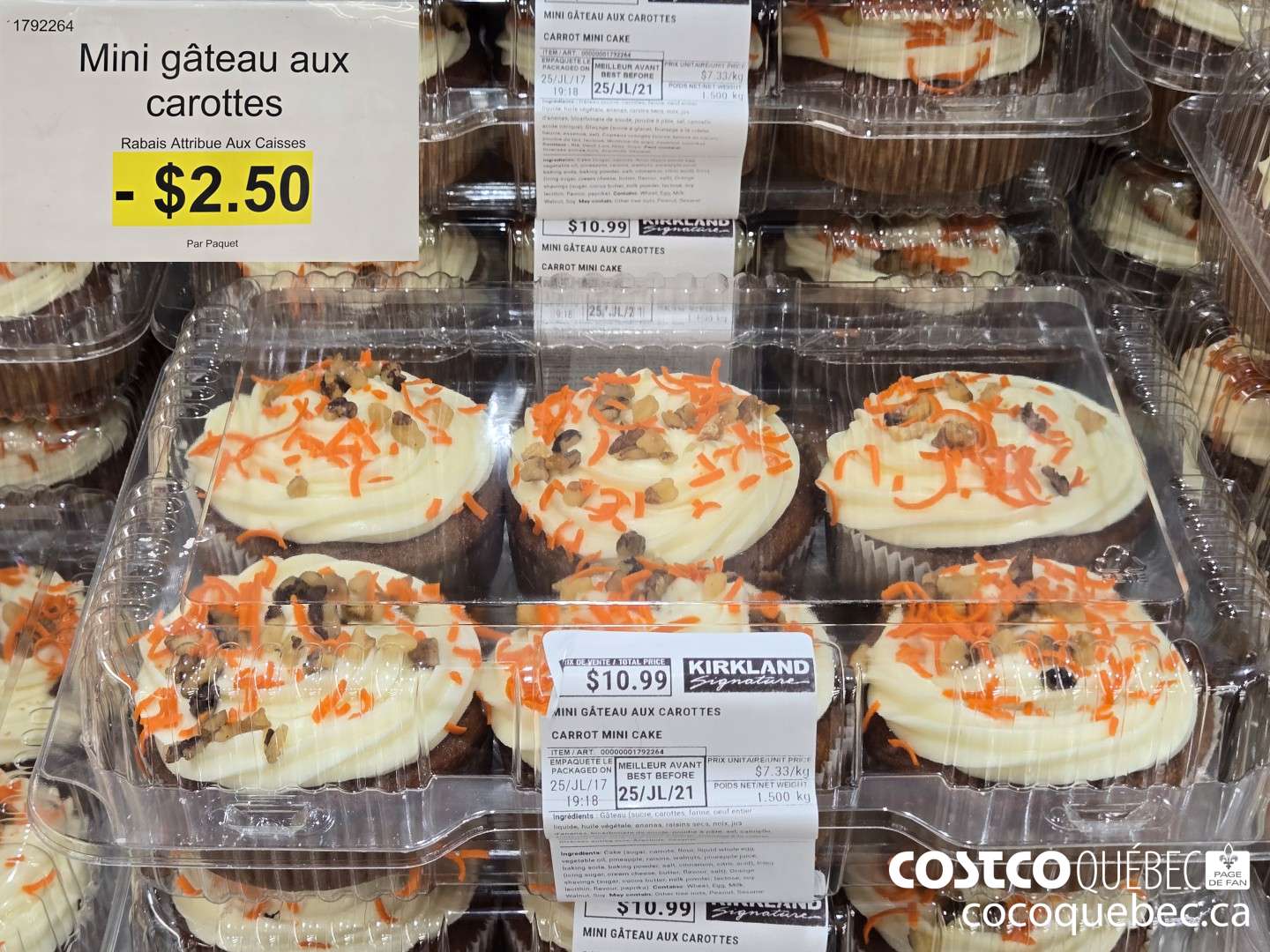 1792264 Minit gateau aux carottes  ($2.50 INSTANT SAVINGS)