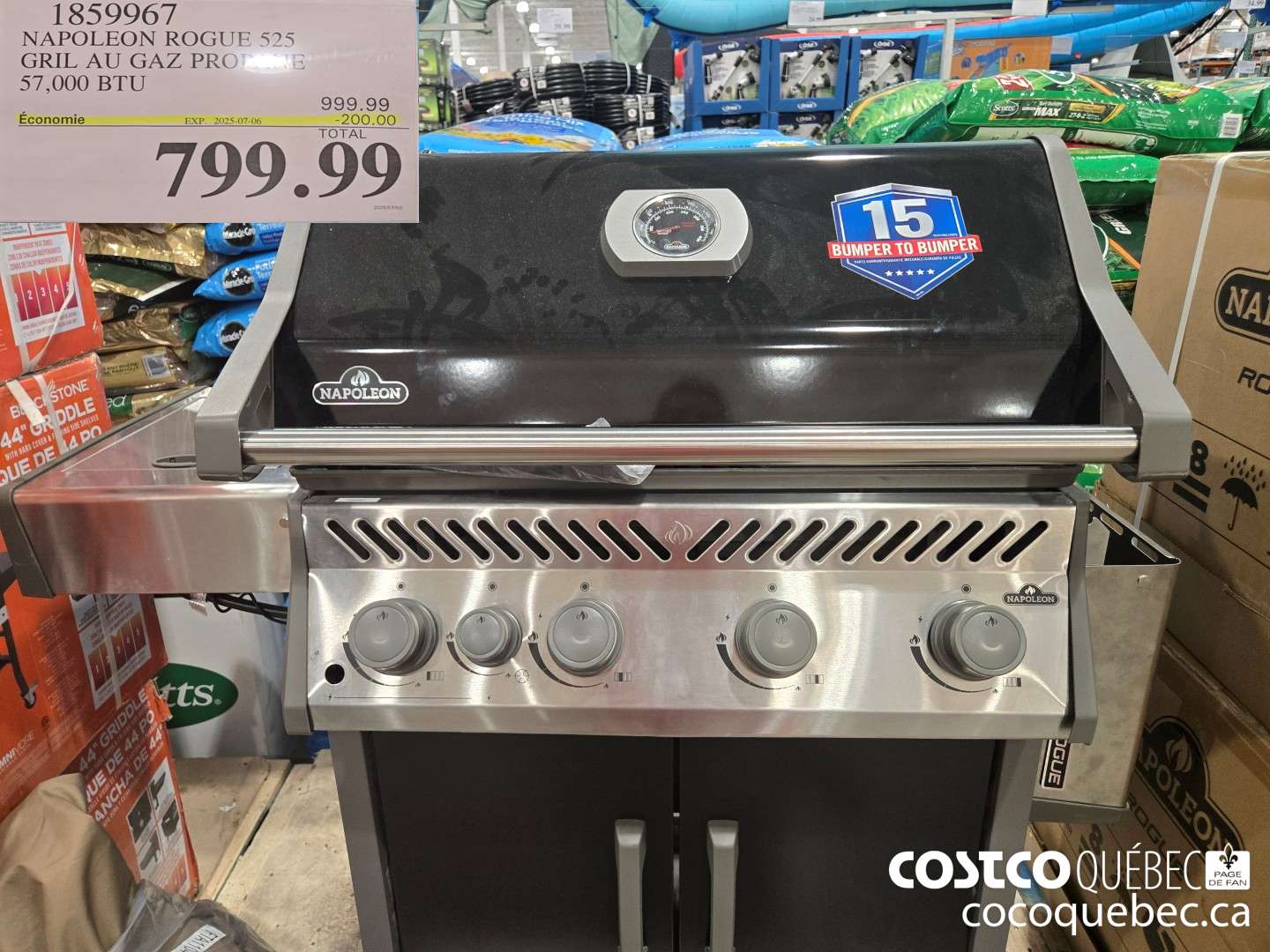 1859967 NAPOLEON ROGUE 525 PROPANE ($200.00 INSTANT SAVINGS EXPIRES ON 2025-07-06) $799.99