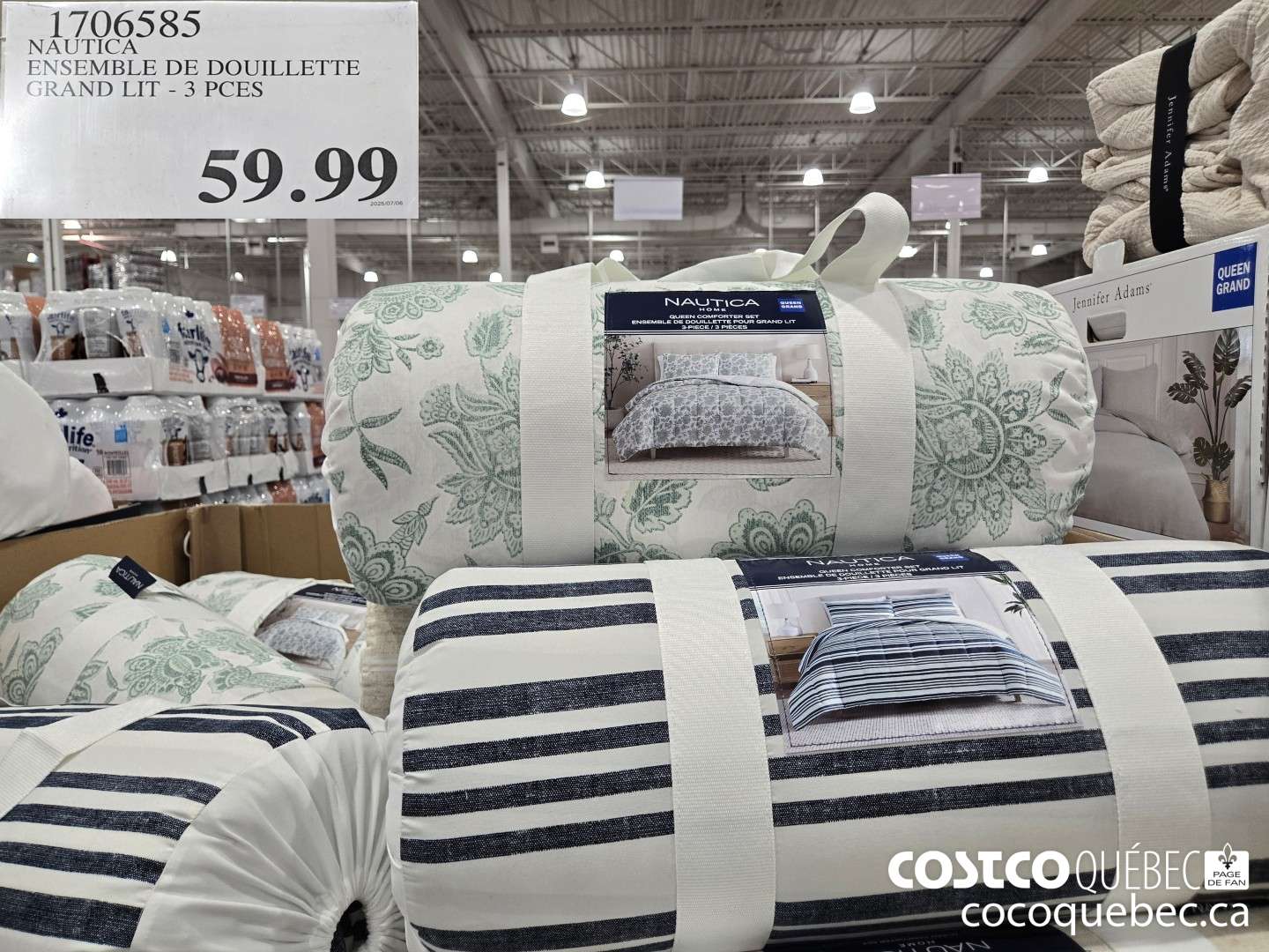 1706585 NAUTICA ENSEMBLE DE DOUILLETTE GRAND LIT - 3 PCES  $59.99