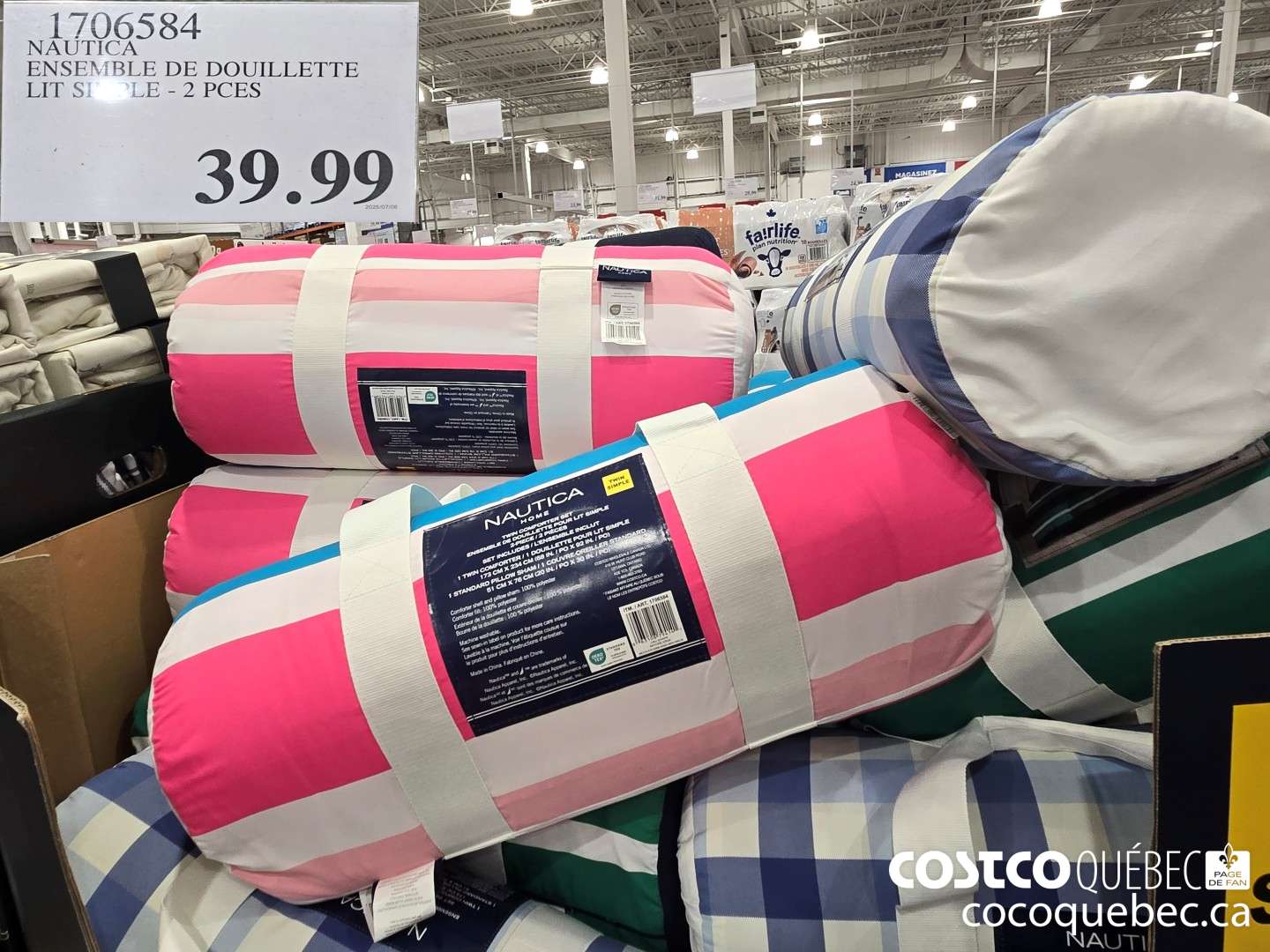 1706584 NAUTICA ENSEMBLE DE DOUILLETTE LITS SIMPLE 2PCES  $39.99