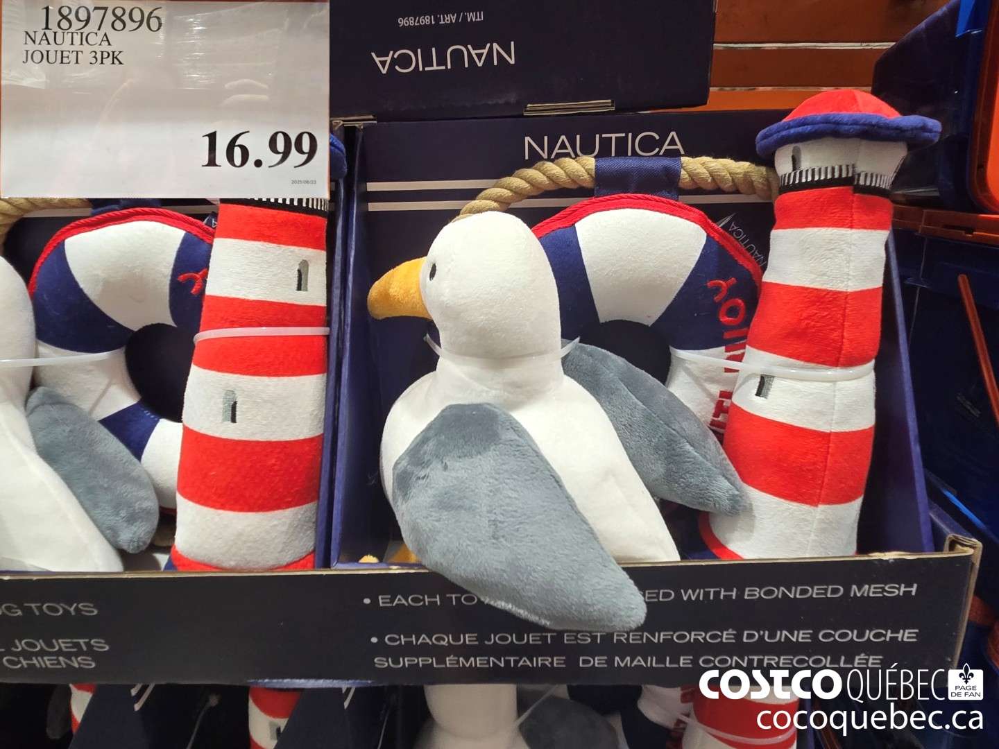 1897896 NAUTICA JOUET 3 PK  $16.99