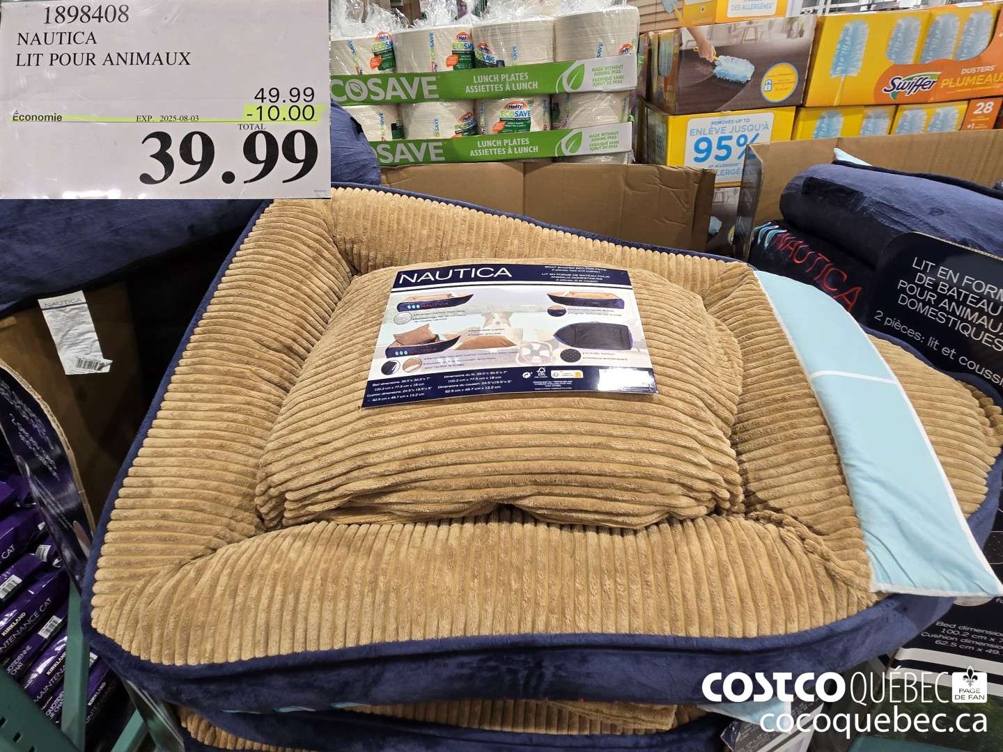 1898408 NAUTICA LIT POUR ANIMAUX  ($10.00 INSTANT SAVINGS EXPIRES ON 2025-08-03) $39.99
