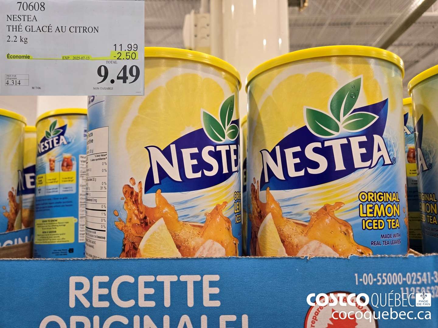 70608 NESTEA THE GLACE AU CITRON  ($2.50 INSTANT SAVINGS EXPIRES ON 2025-07-13) $9.49