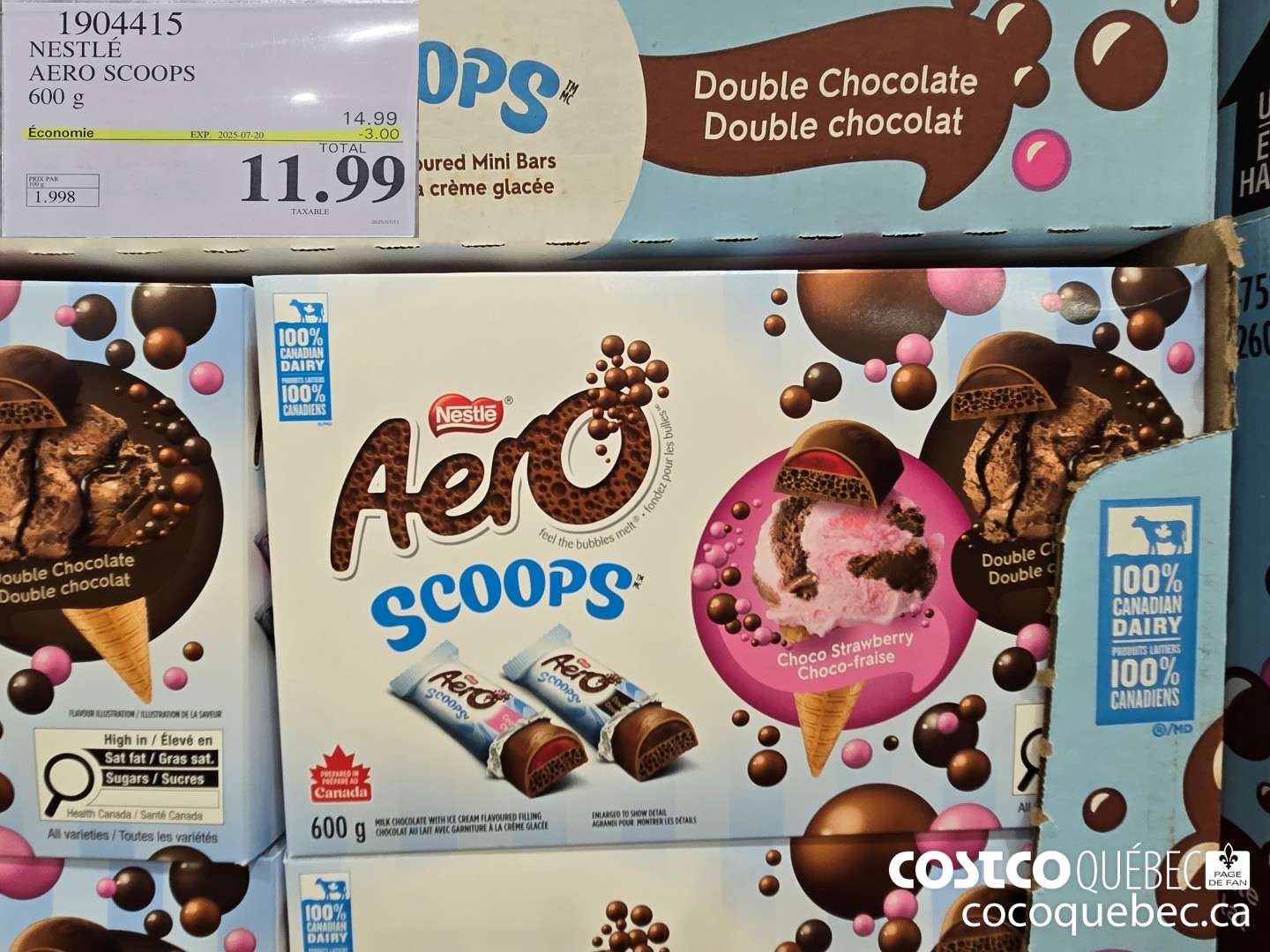 1904415 NESTLE AERO SCOOPS 600 G  ($3.00 INSTANT SAVINGS EXPIRES ON 2025-07-20) $14.99