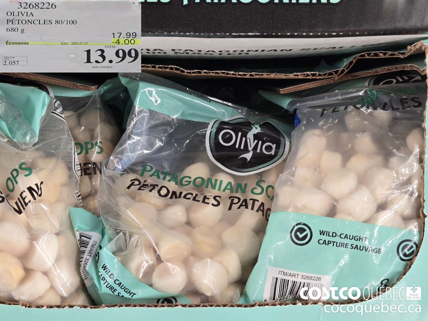 3268226 OLIVIA PETONCLES 80/100 680 g  ($4.00 INSTANT SAVINGS EXPIRES ON 2025-07-27) $15.99