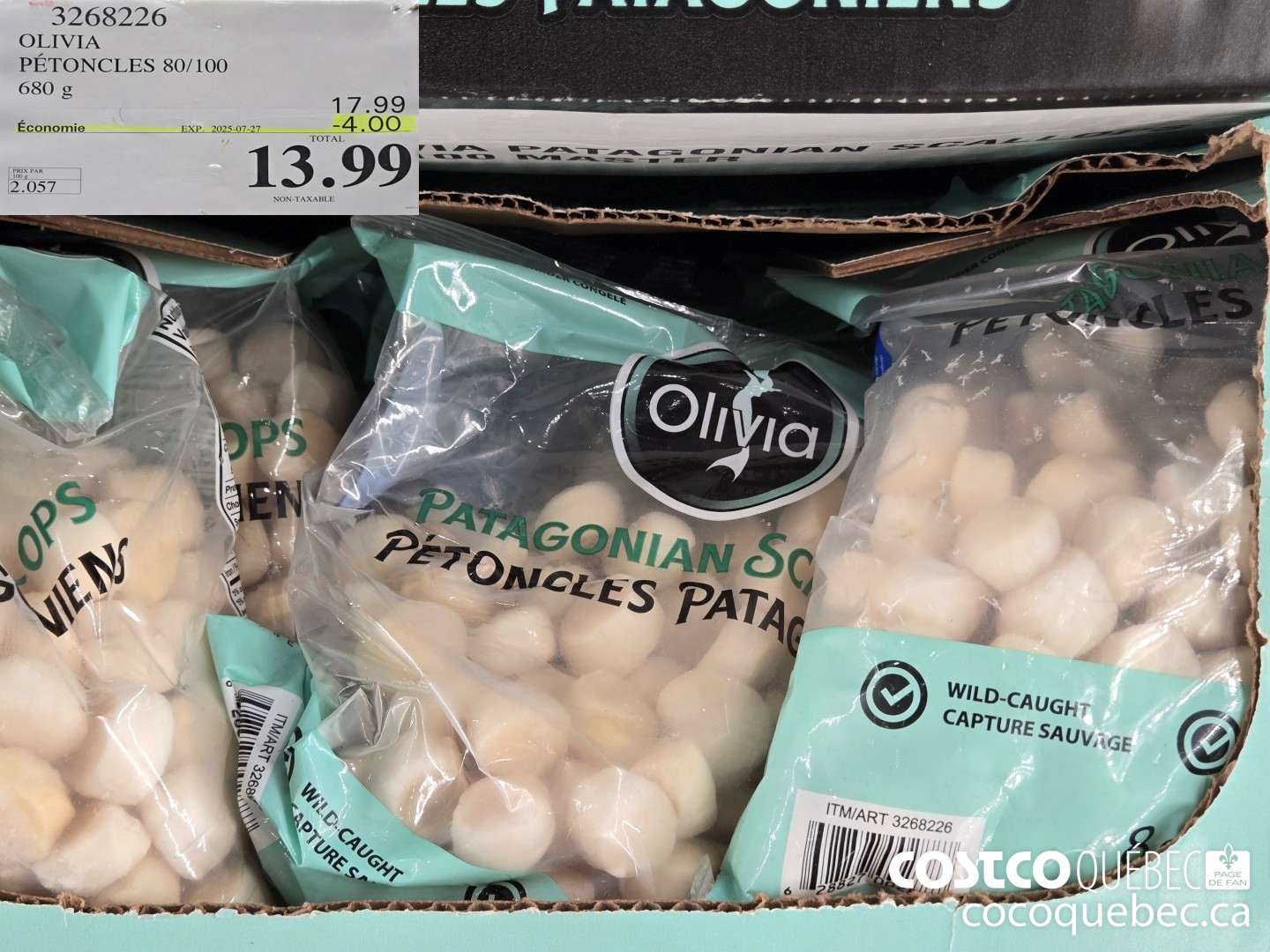 3268226 OLIVIA PETONCLES 80/100 680 g  ($4.00 INSTANT SAVINGS EXPIRES ON 2025-07-27) $15.99