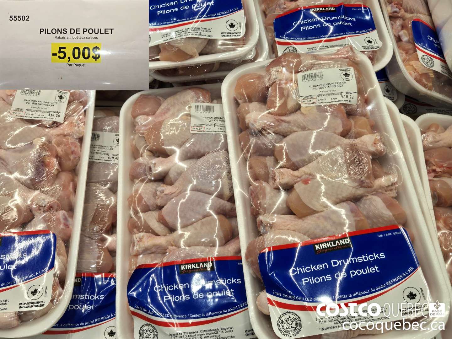 99502 PILONS DE POULET Par Paquet  ($5.00 INSTANT SAVINGS)
