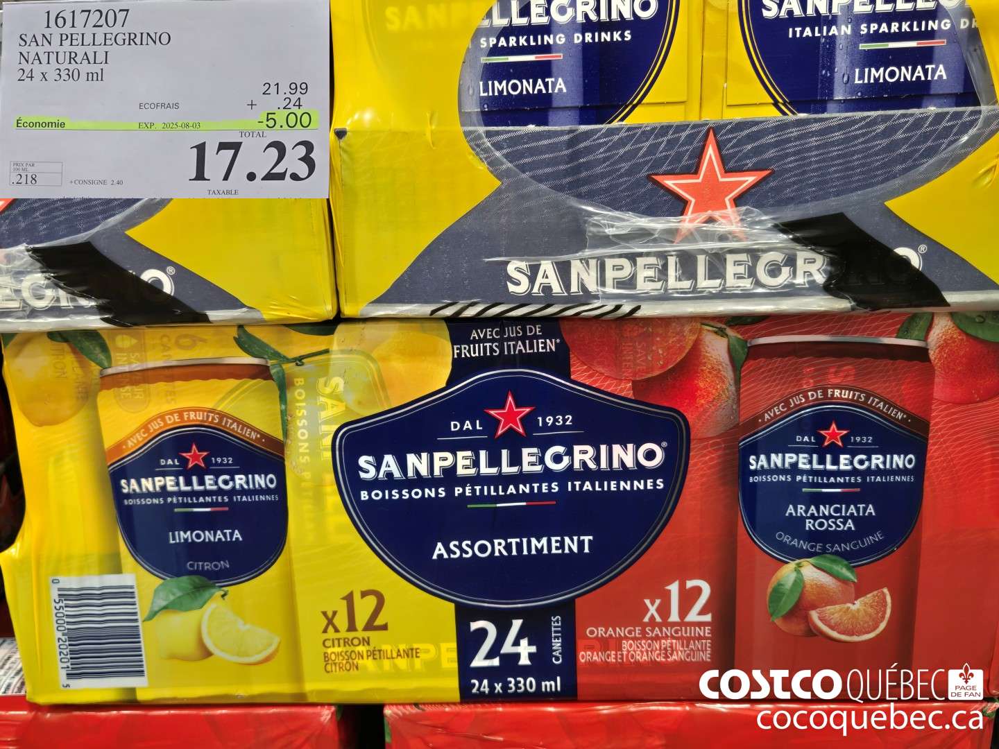 1617207 SAN PELLEGRINO . NATURALI VARIETE ($5.00 INSTANT SAVINGS EXPIRES ON 2025-08-03) $17.23