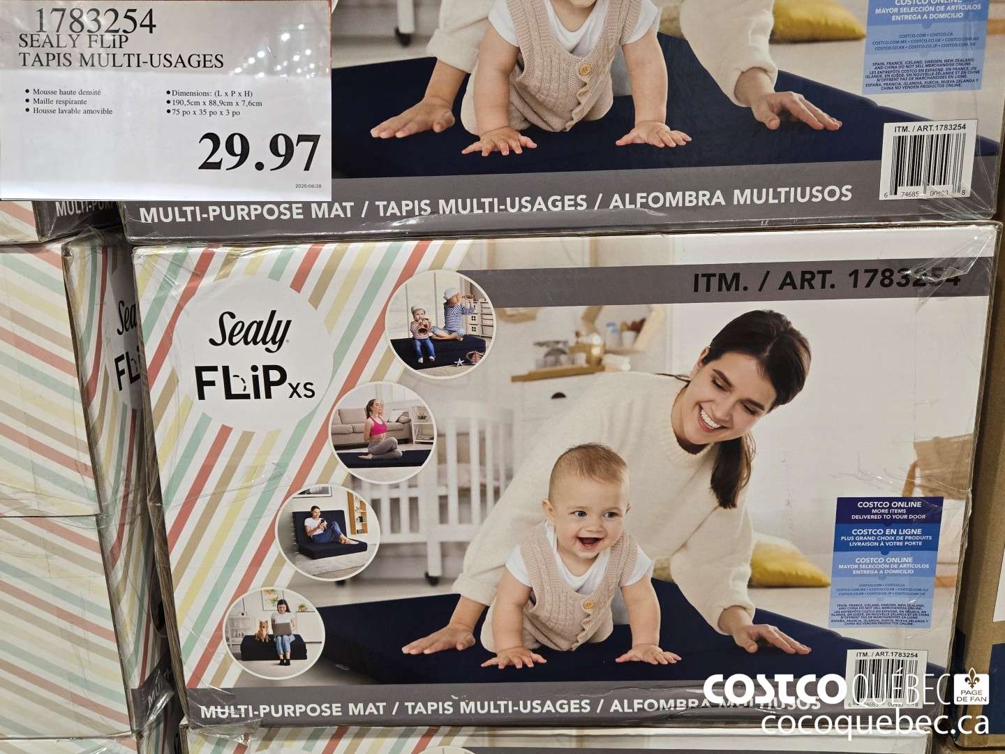 1783254 SEALY FLIP TAPIS MULTI-USAGES  $29.97