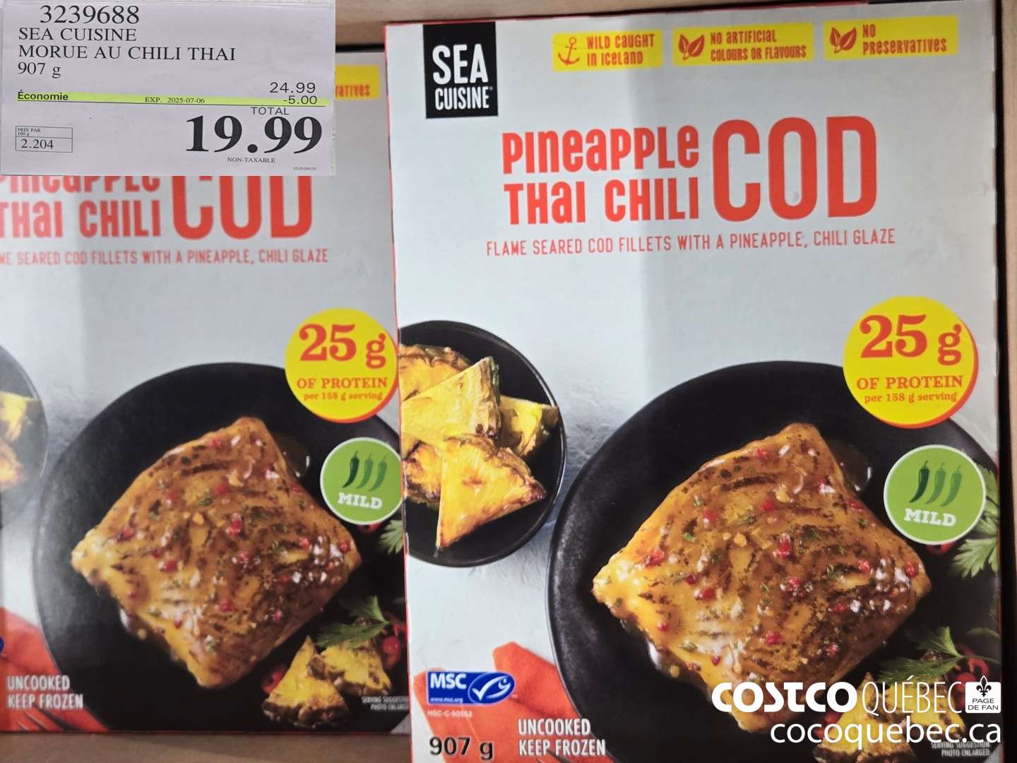 3239688 SEA CUISINE MORUE AU CHILI THAI 907 g  $24.99