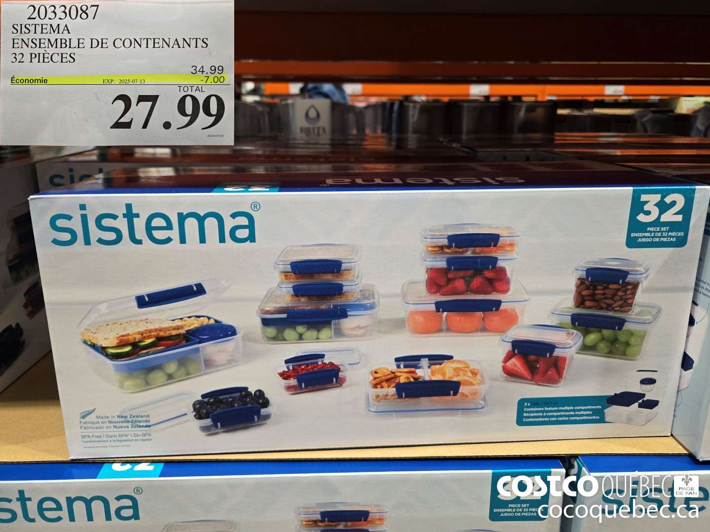 2033087 SISTEMA ENSEMBLE DE CONTENANTS 32 PIECES  ($7.00 INSTANT SAVINGS EXPIRES ON 2025-07-13) $27.99