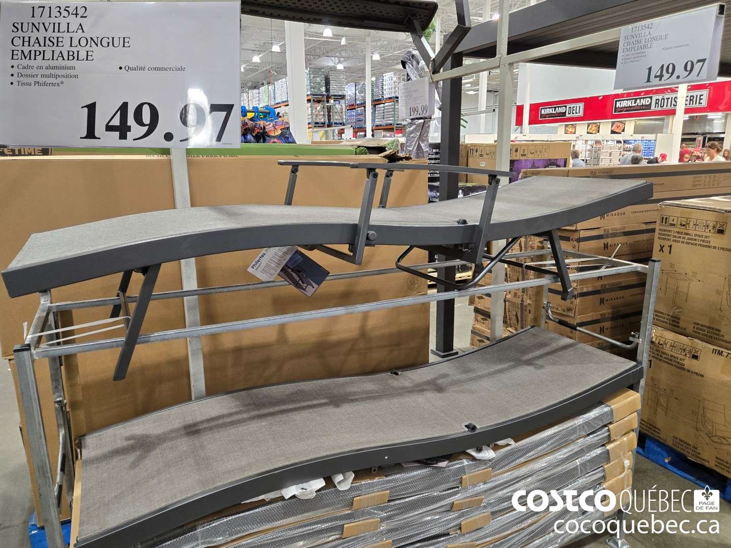 1713542 SUNVILLA CHAISE LONGUE EMPLIABLE  $149.97