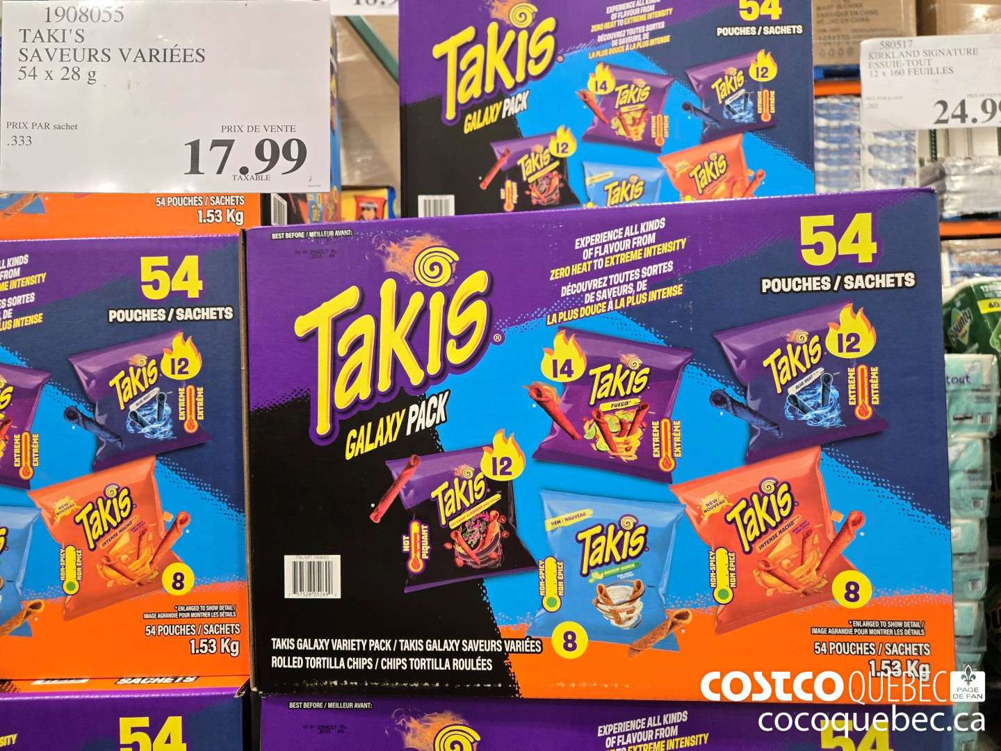 1908055 TAKI'S SAVEURS VARIEES 54 x 28 g  $17.99