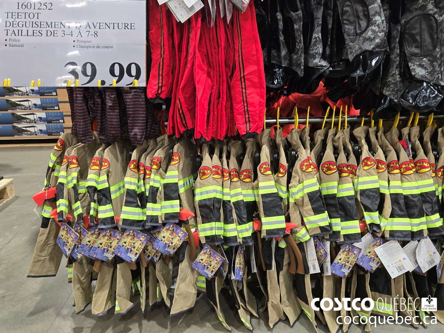 1601252 TEETOT DEGUISEMEN D'AVENTURE TAILLES DE 3-4 A 7-8  $39.99