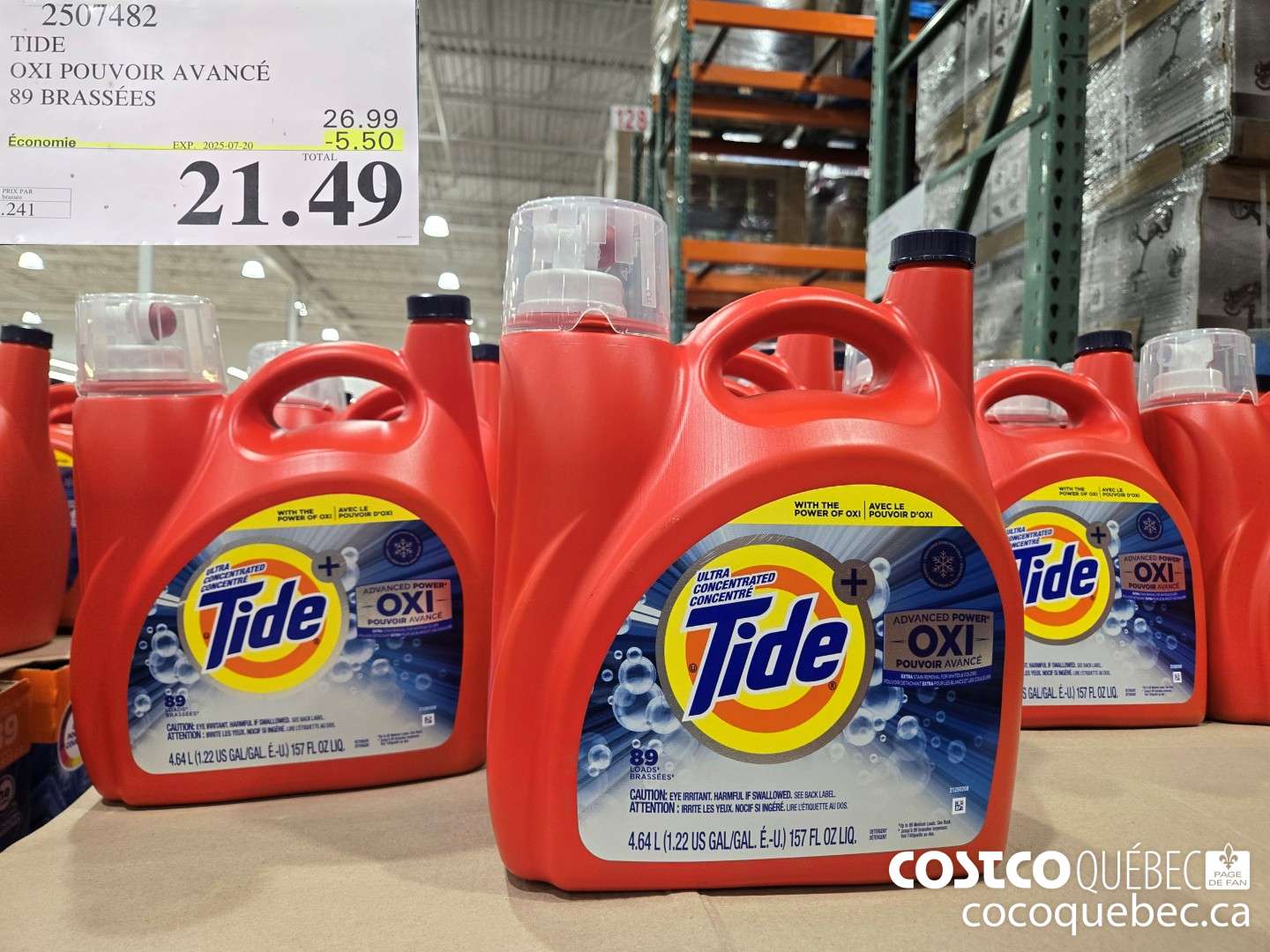 2507482 TIDE ADVANCED POWER 89 BRASSEES  ($5.50 INSTANT SAVINGS EXPIRES ON 2025-07-20) $21.49