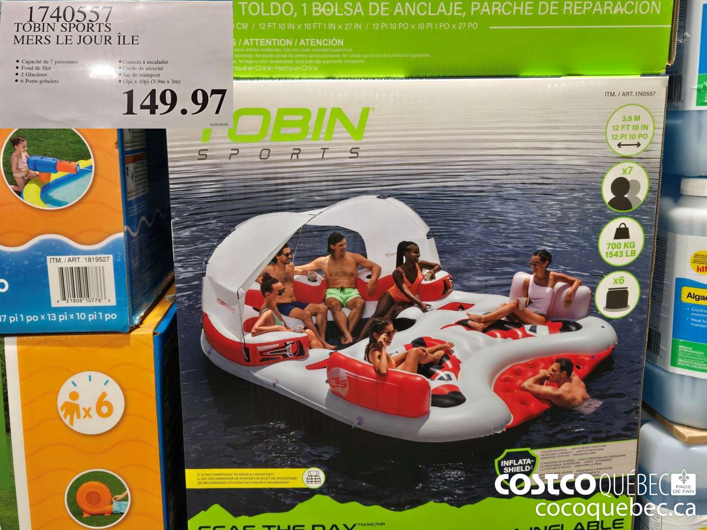 1740557 TOBIN SPORTS | MERS LE JOUR ILE  $149.97