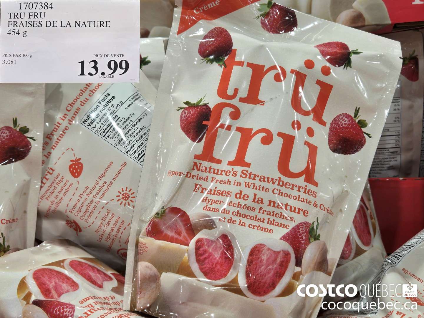 1707384 TRU FRU FRAISES DE LA NATURE  $13.99