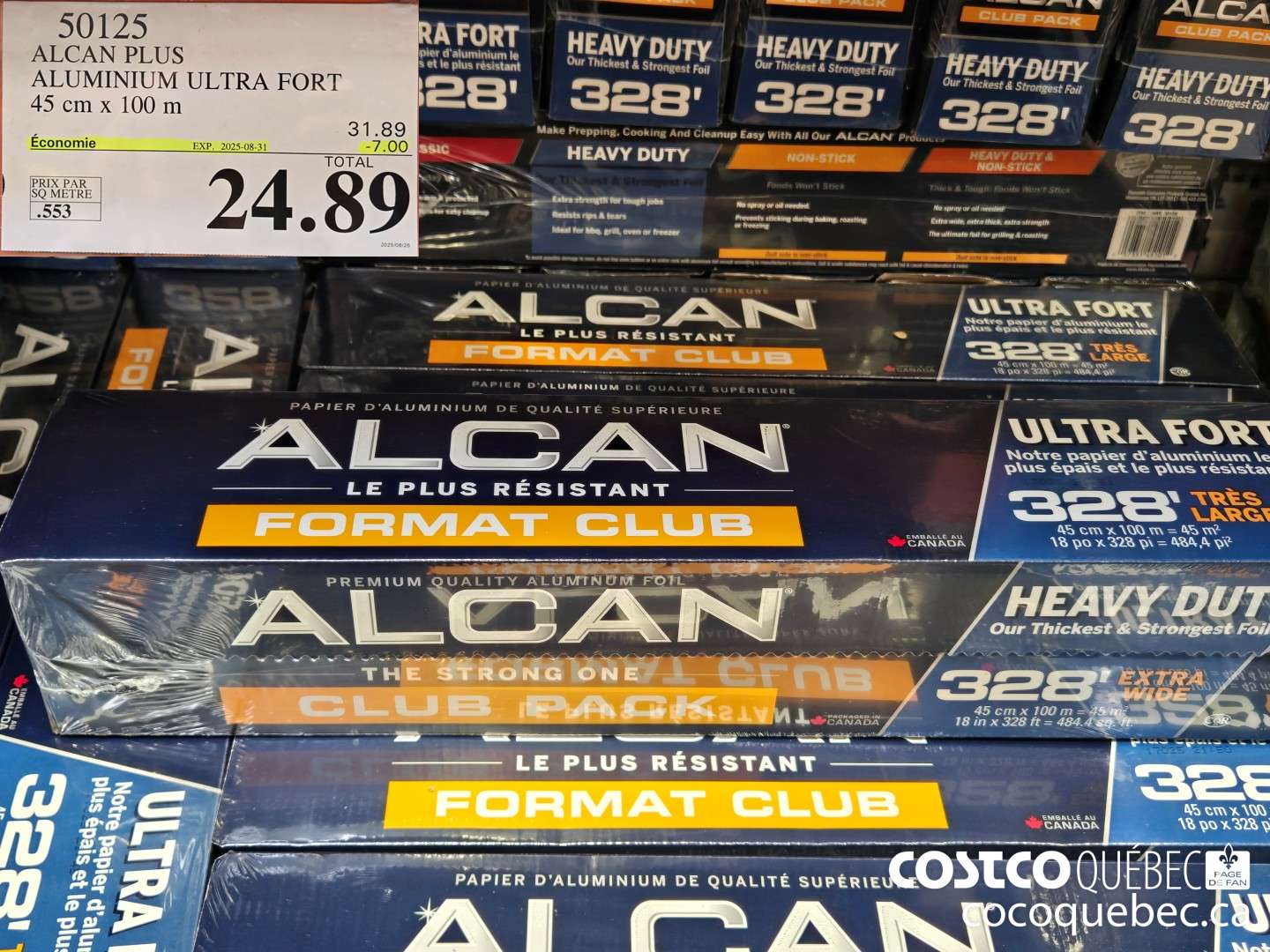 50125 ALCAN PLUS ALUMINIUM ULTRA FORT | 45 cm x 100 m  ($7.00 INSTANT SAVINGS EXPIRES ON 2025-08-31) $24.89