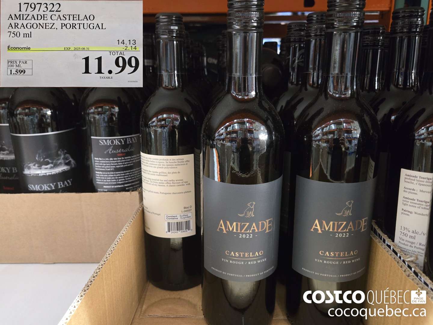 1797322 AMIZADE CASTELAO ARAGONEZ, PORTUGAL 750 mL  ($2.14 INSTANT SAVINGS EXPIRES ON 2025-08-31) $11.99